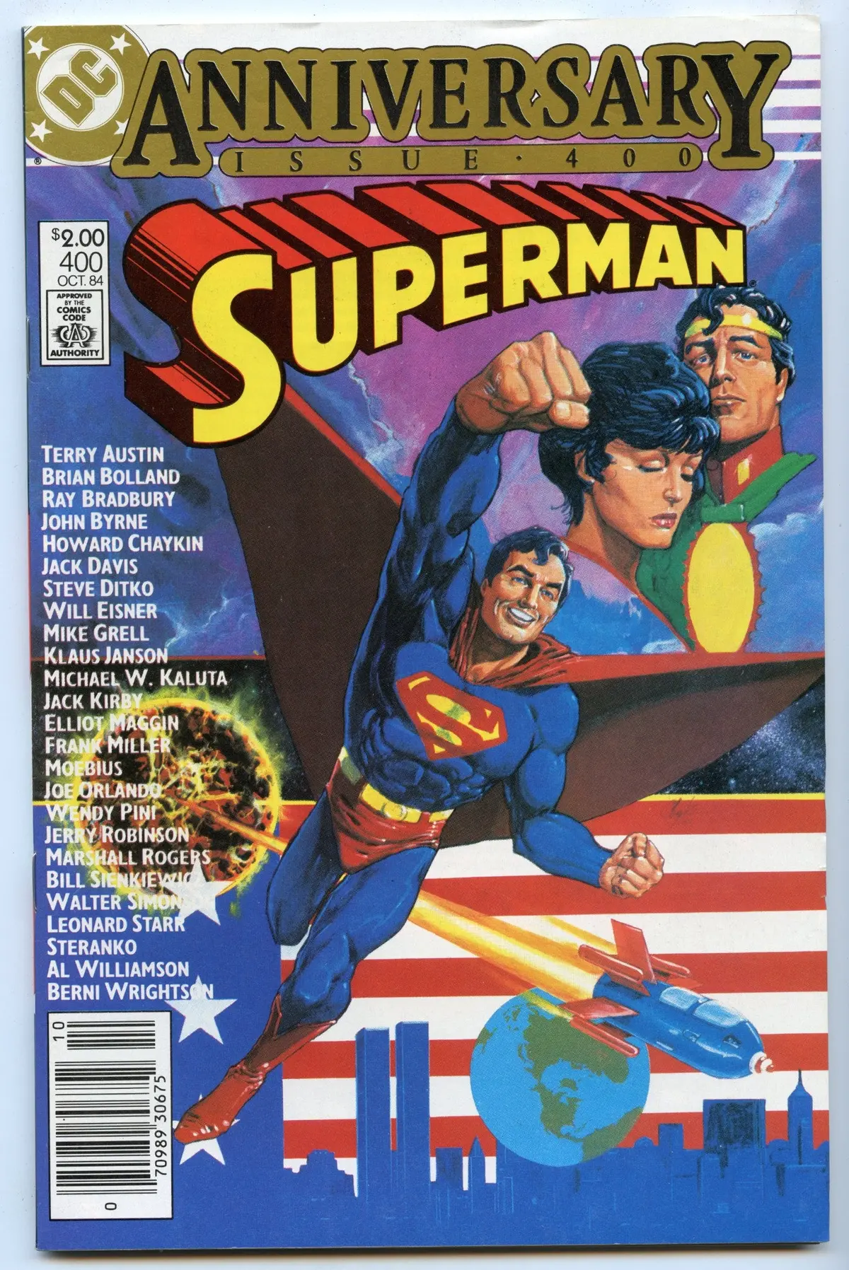 Superman 400 (Oct 1984) Nm- (9.2) - Cdn Price Variant 1