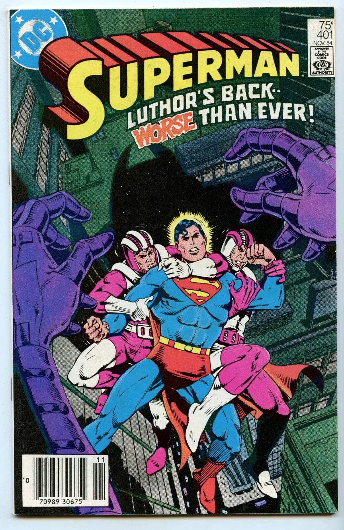 Superman 401 (Nov 1984) Vf+ (8.5) - Cdn Price Variant 1