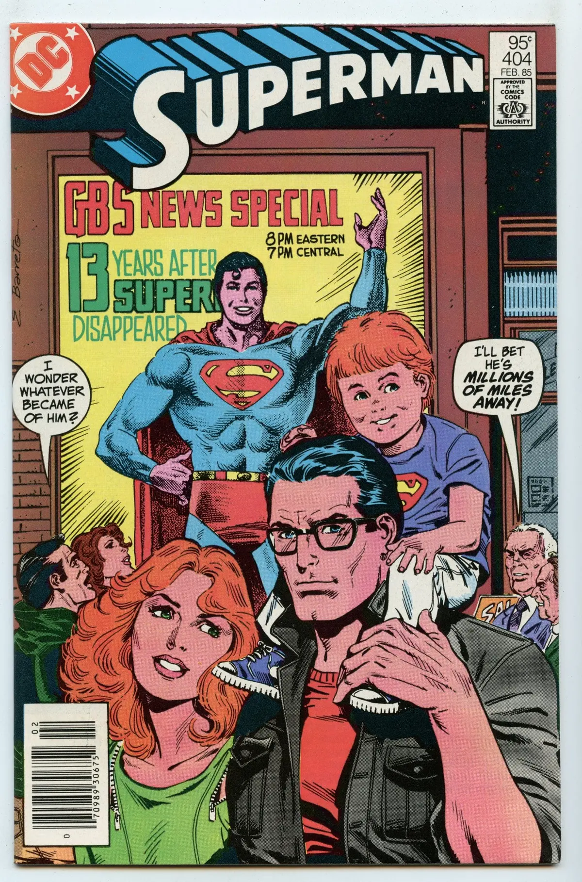 Superman 404 (Feb 1985) Nm- (9.2) - Cdn Price Variant 1