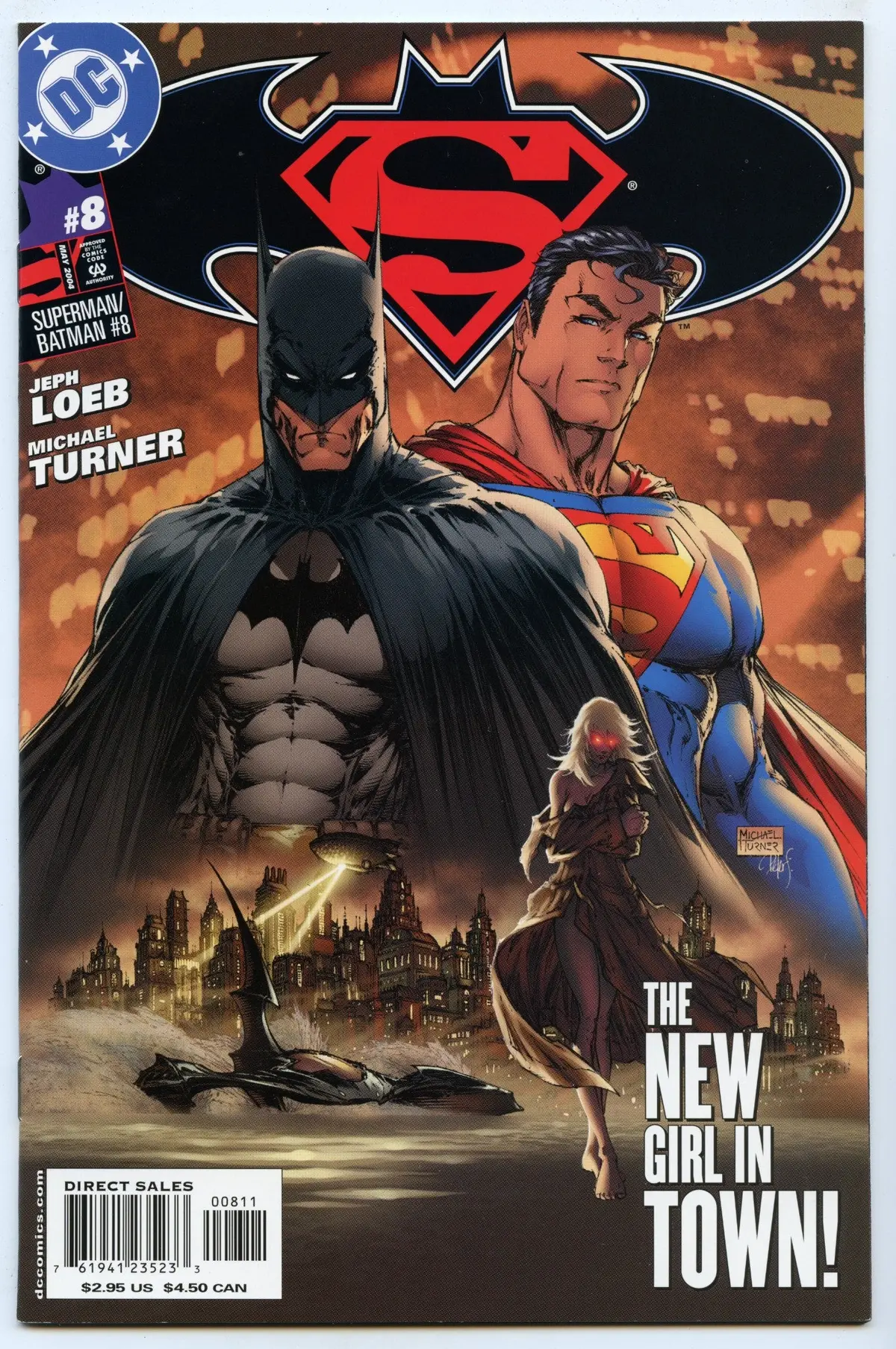 Superman/Batman 8 (May 2004) Nm- (9.2) - Reintro Supergirl (Kara Zor-El) 1