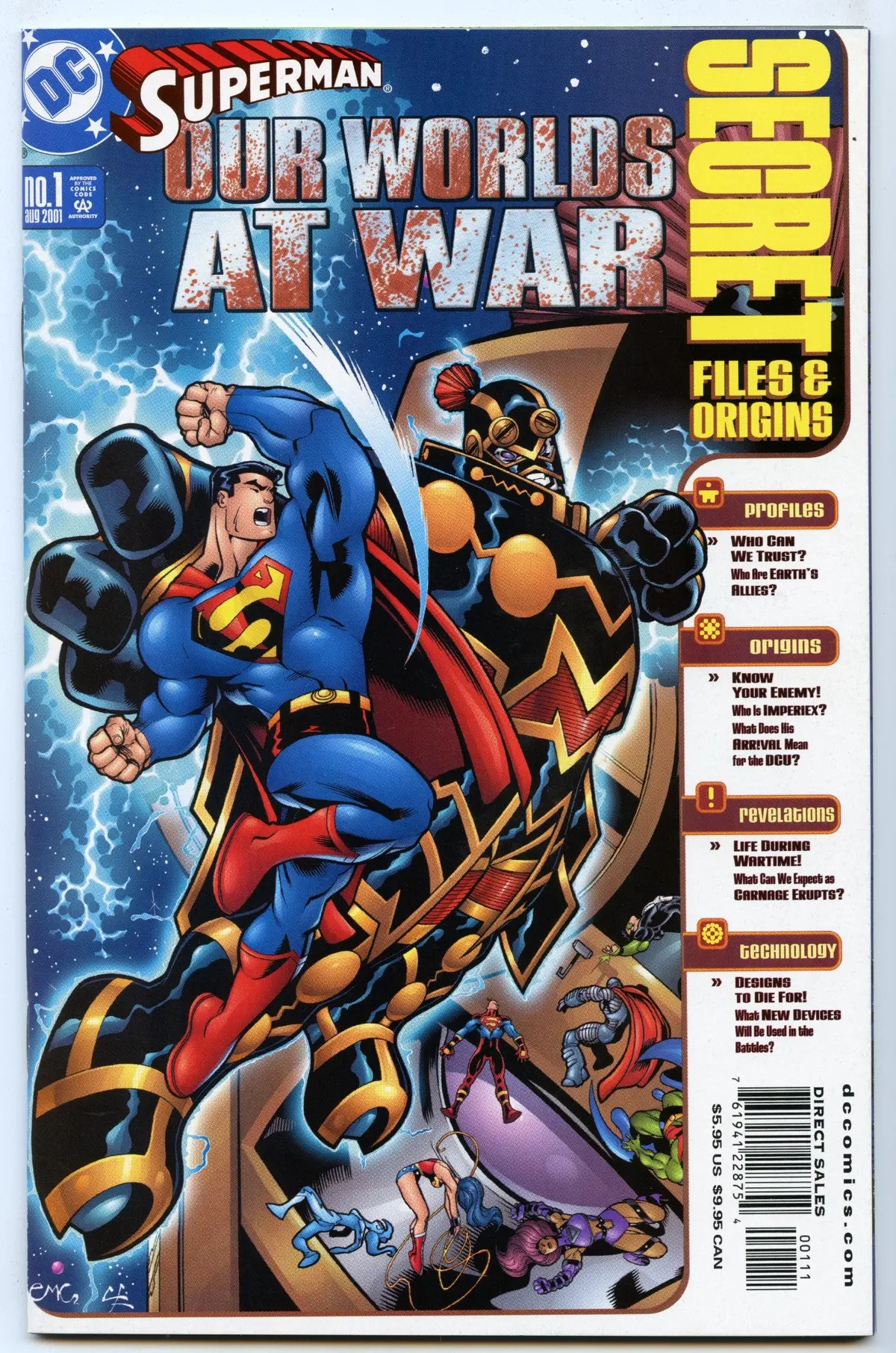 Superman: Our Worlds At War Secret Files 1 (Aug 2001) Nm- (9.2) 1