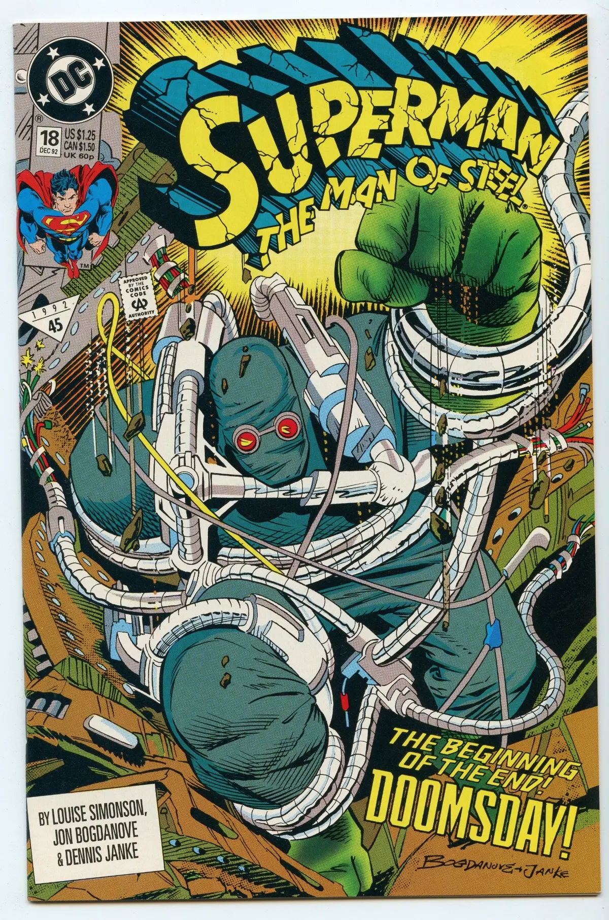 Superman: The Man Of Steel 18 (Dec 1992) Nm- (9.2) 1