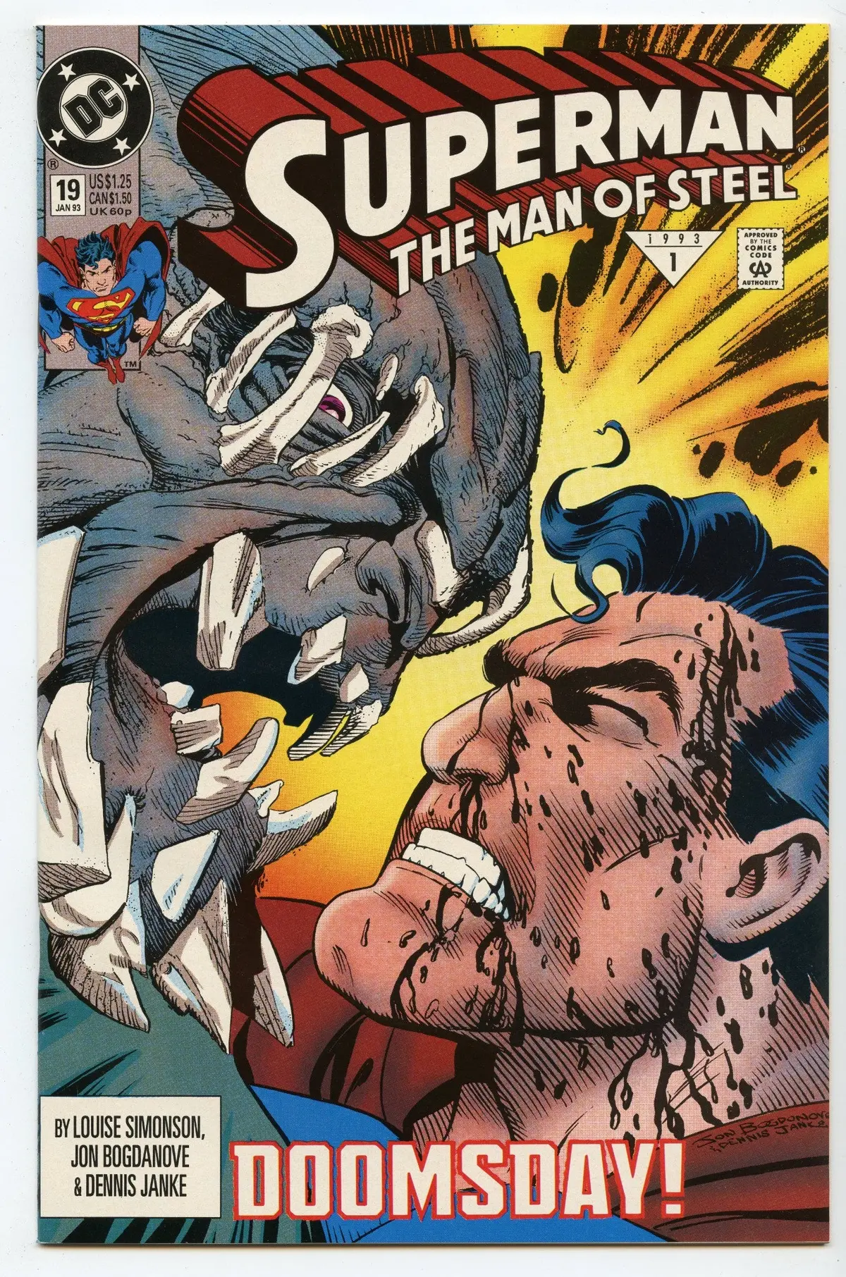 Superman: The Man Of Steel 19 (Jan 1993) Nm- (9.2) 1