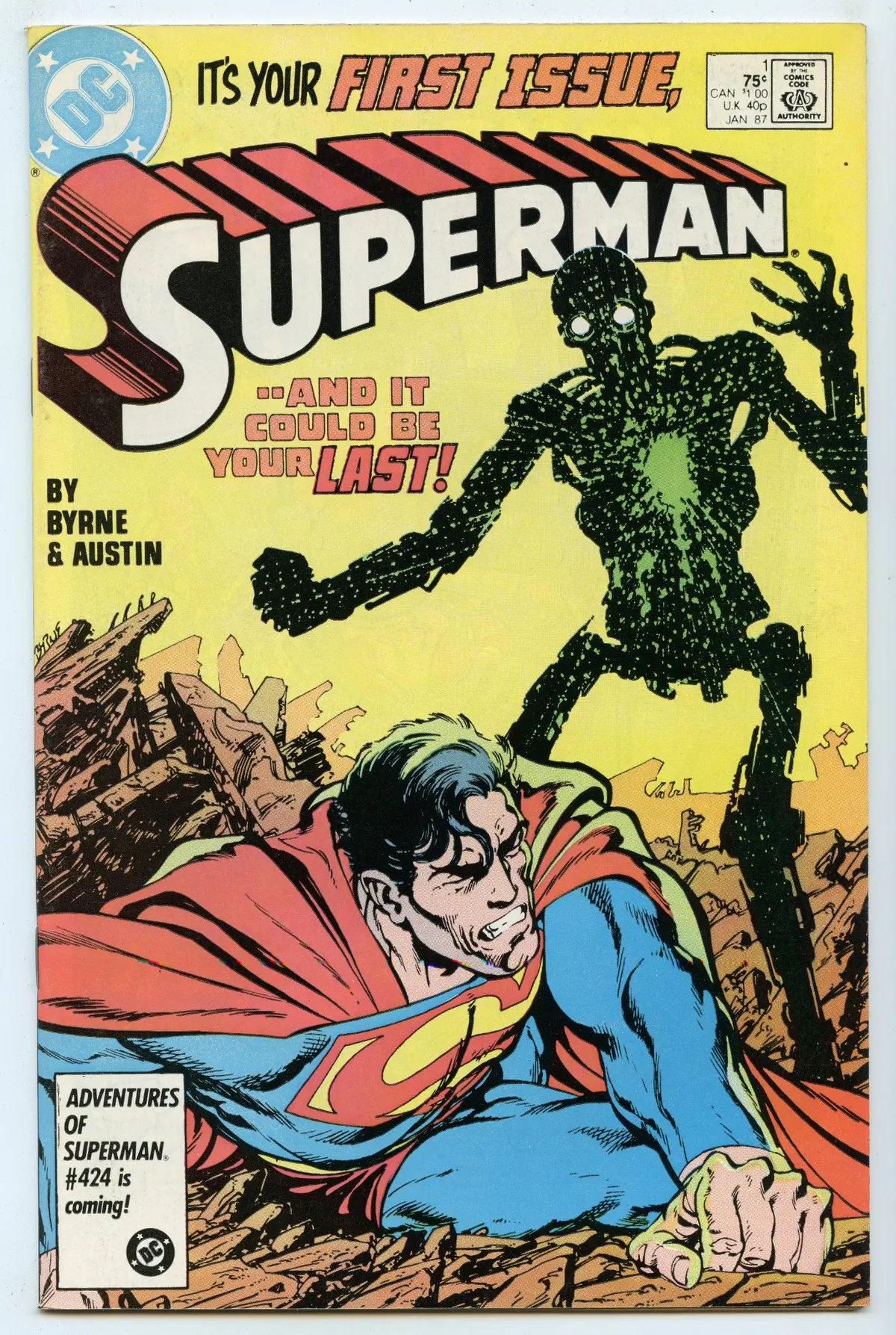 Superman V2 1 (Jan 1987) Vf+ (8.5) 1