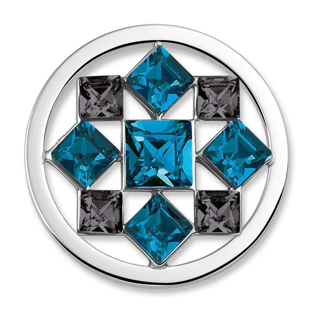 Bella Pacific Blue Charm With Swarovski Crystal Elements 1