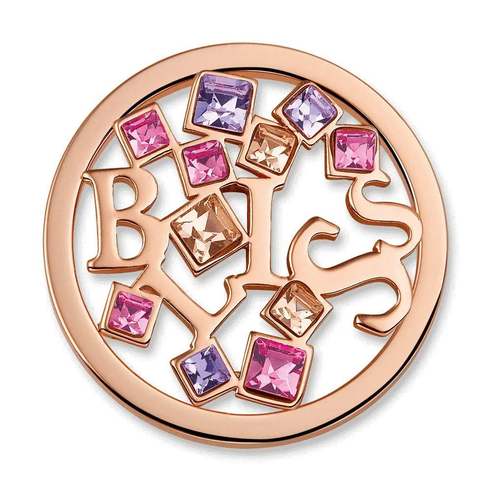 Bliss Peach Charm With Swarovski Crystal Elements 1