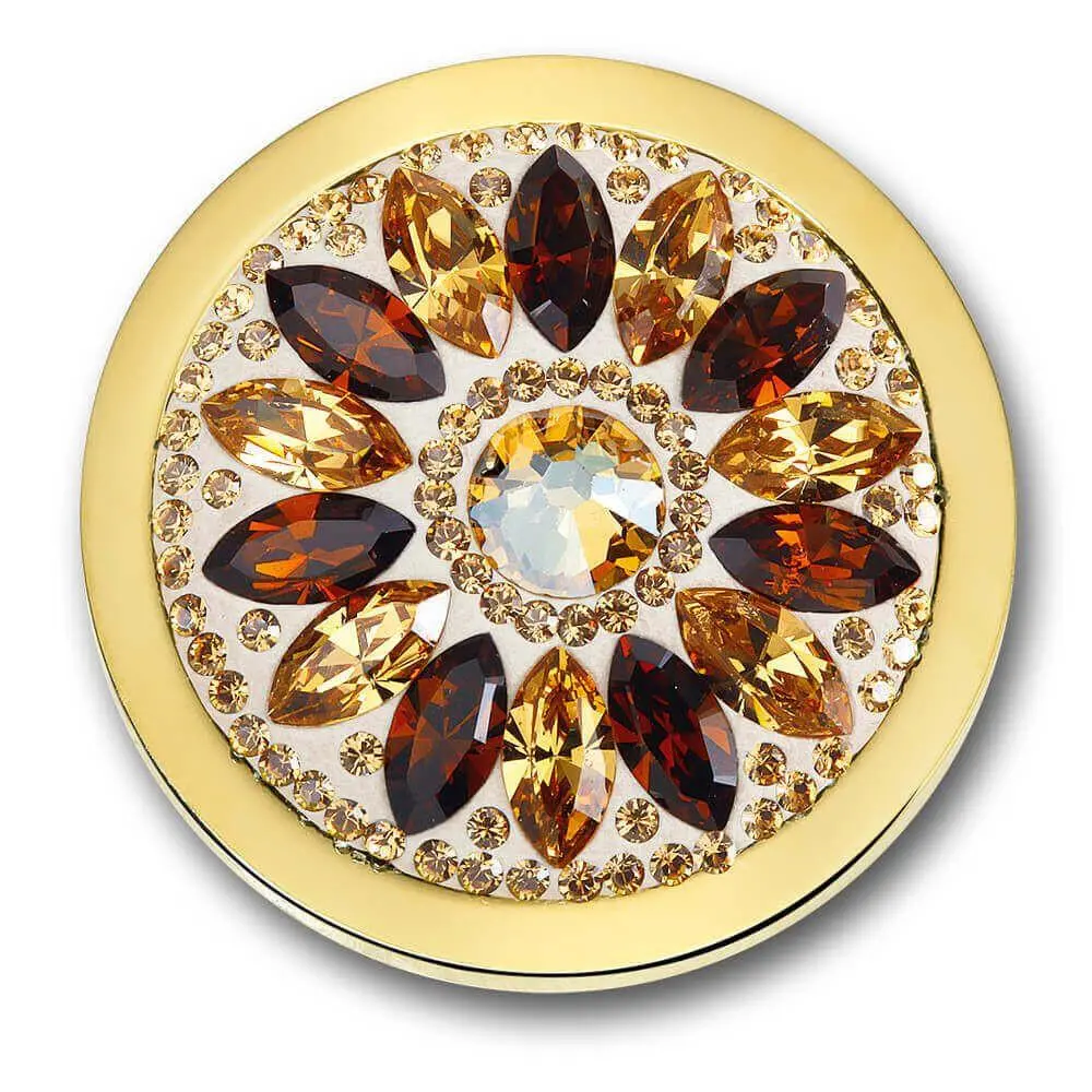 Dalia Champagne Charm With Swarovski Crystal Elements 1