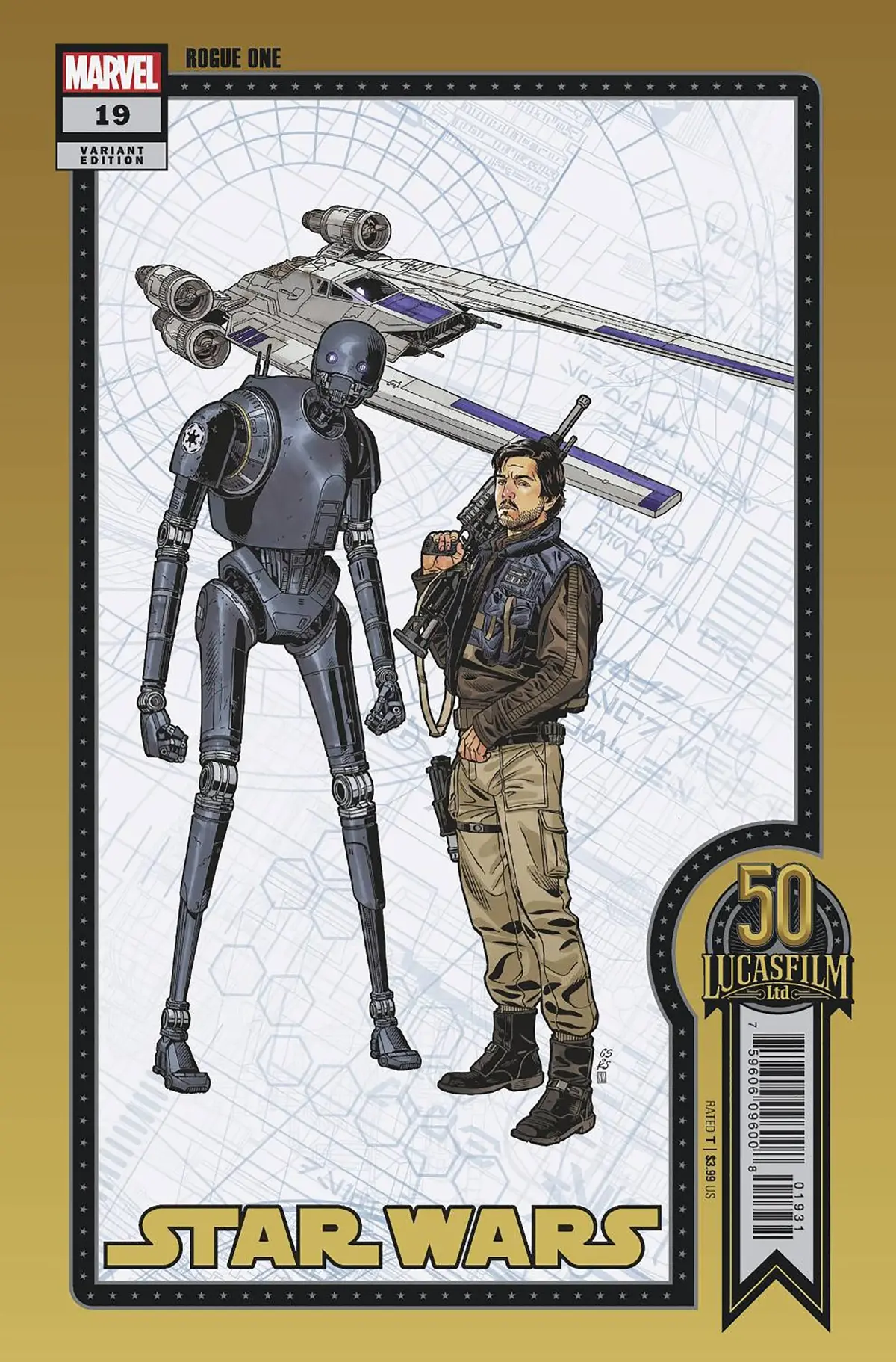 Star Wars #19 Sprouse Lucasfilm 50Th Var Wobh 1