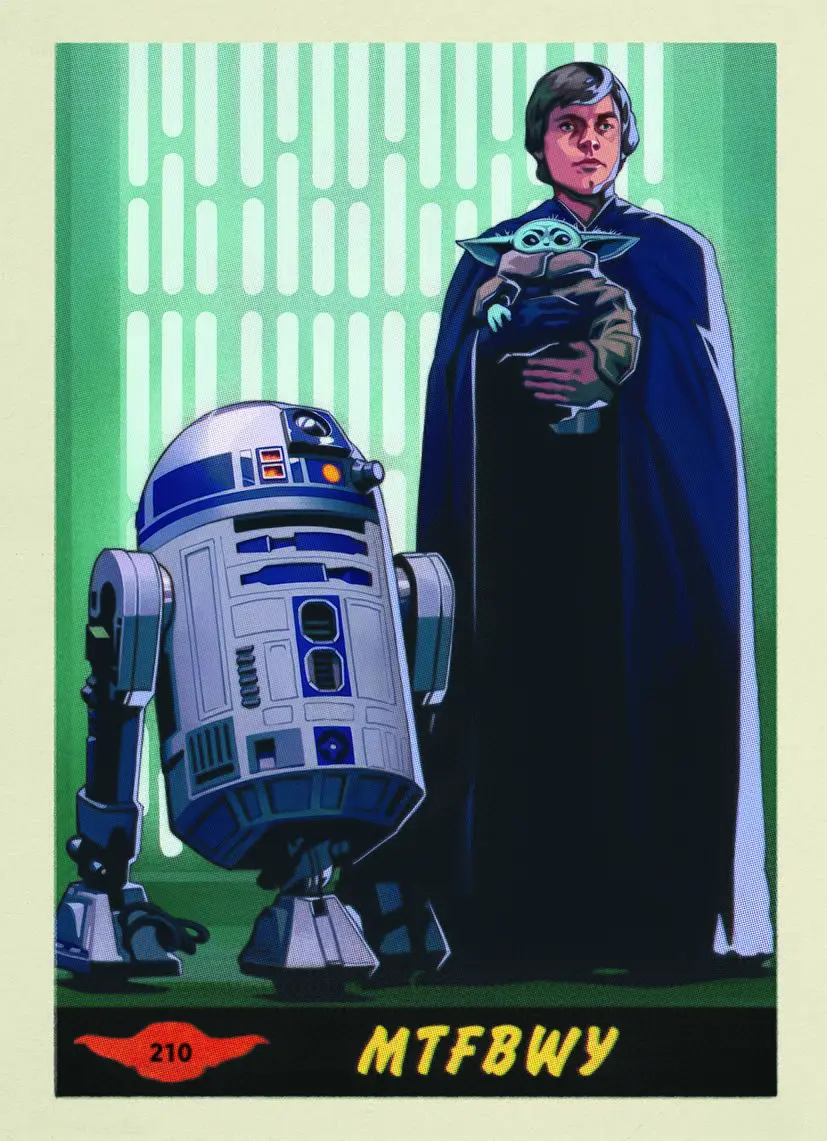 Star Wars Insider #210 Foc Luke-Grogu Trading Card Var 1