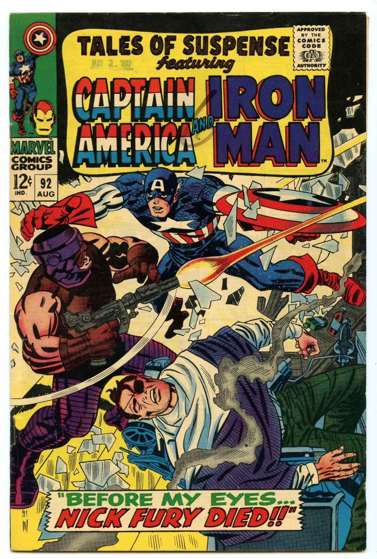 Tales Of Suspense 92 (Aug 1967) Vf- (7.5) 1