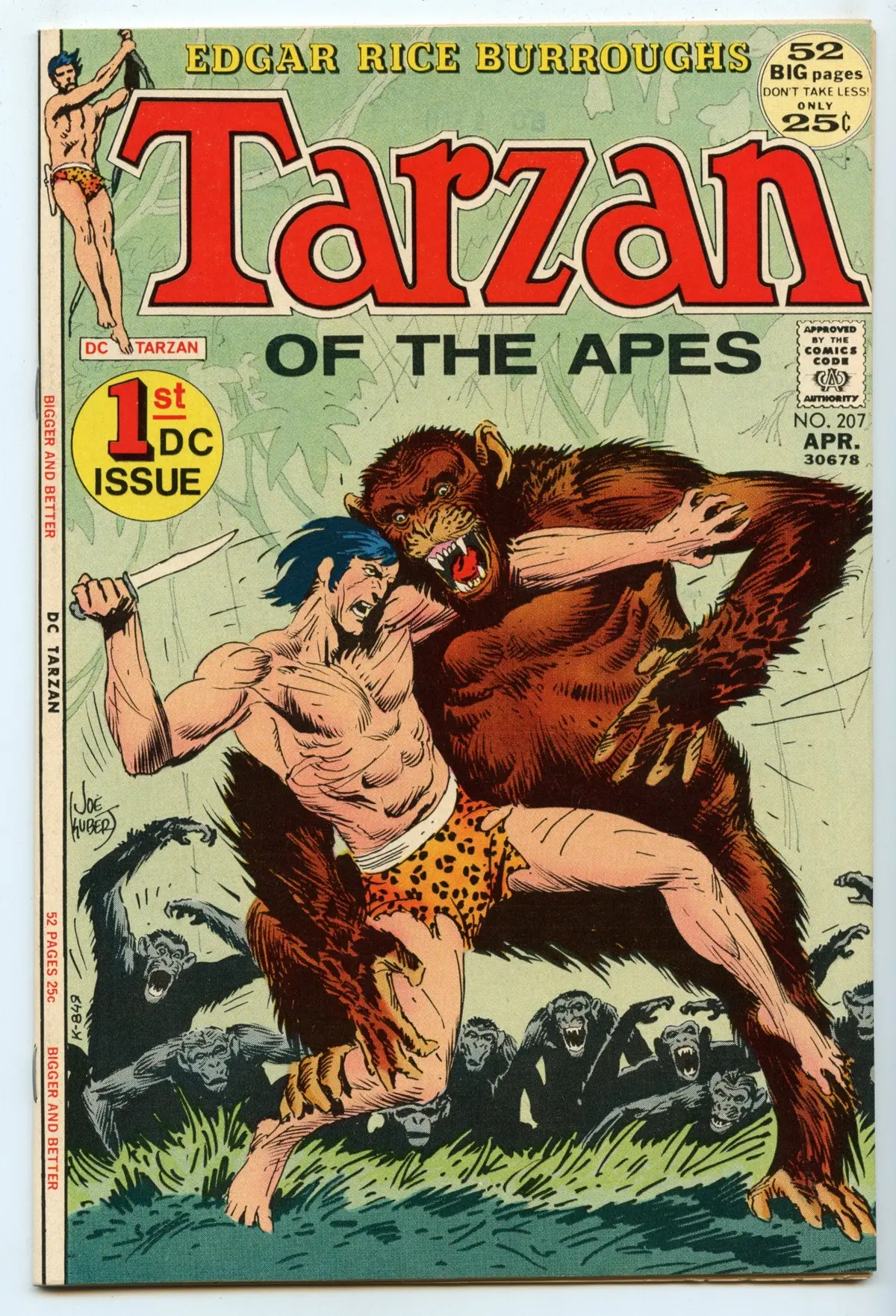 Tarzan 207 (Apr 1972) Vf/Nm (9.0) - 1St Dc Issue 1