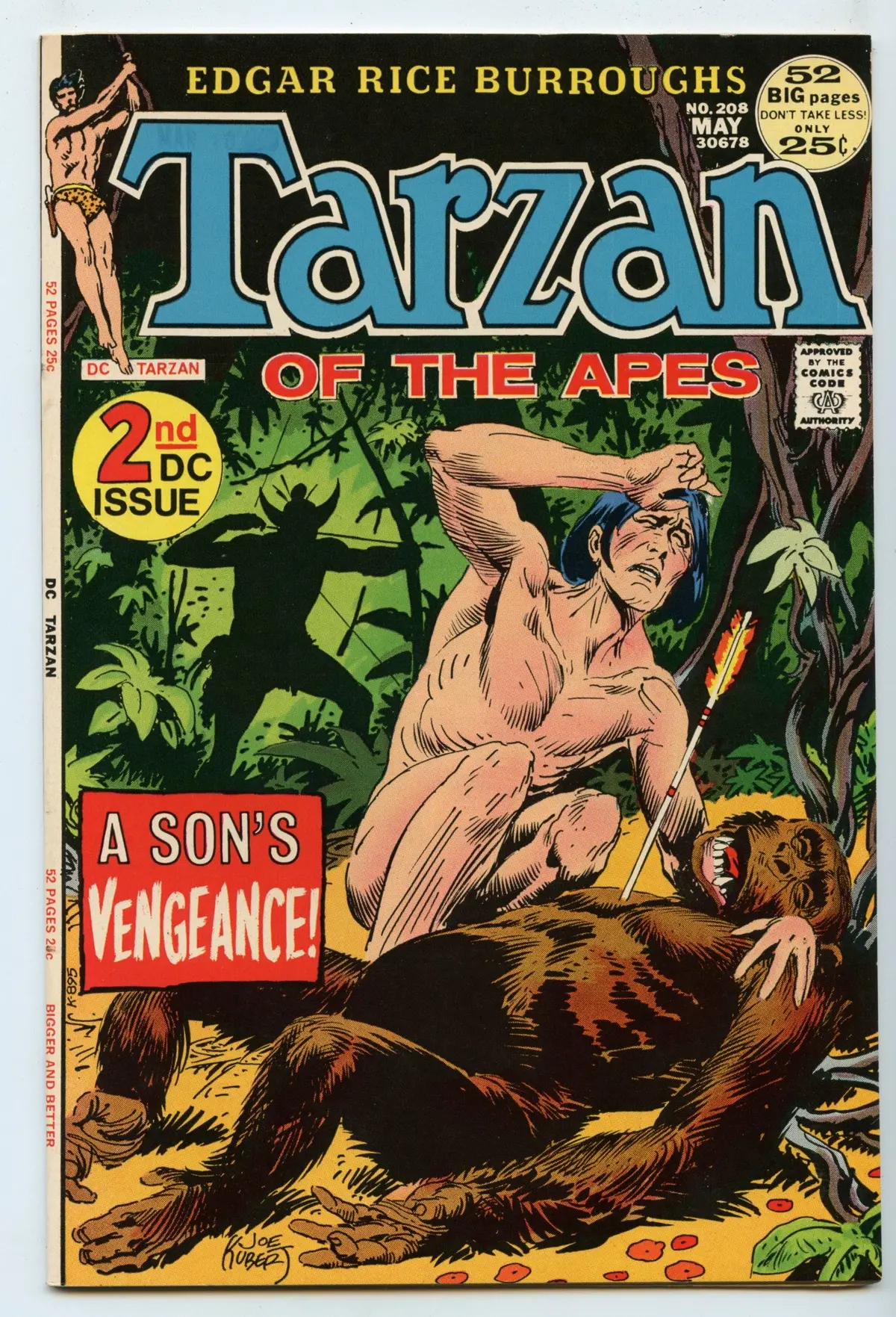 Tarzan 208 (May 1972) Vf/Nm (9.0) 1