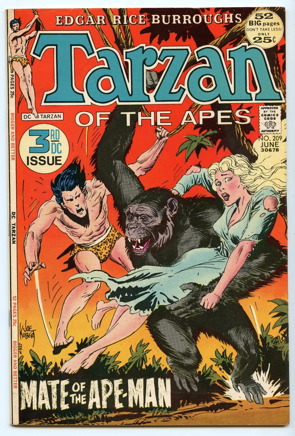 Tarzan 209 (Jun 1972) Vf (8.0) 1