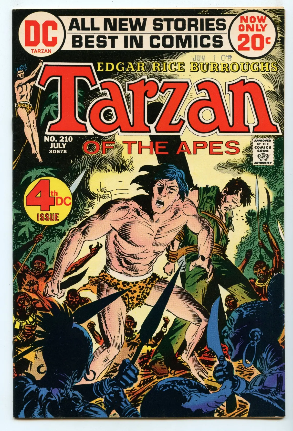 Tarzan 210 (Jul 1972) Vf/Nm (9.0) 1