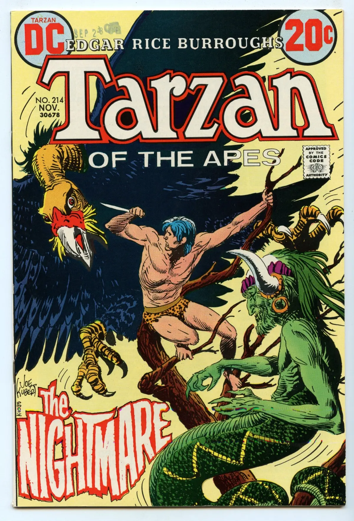 Tarzan 214 (Nov 1972) Vf+ (8.5) 1