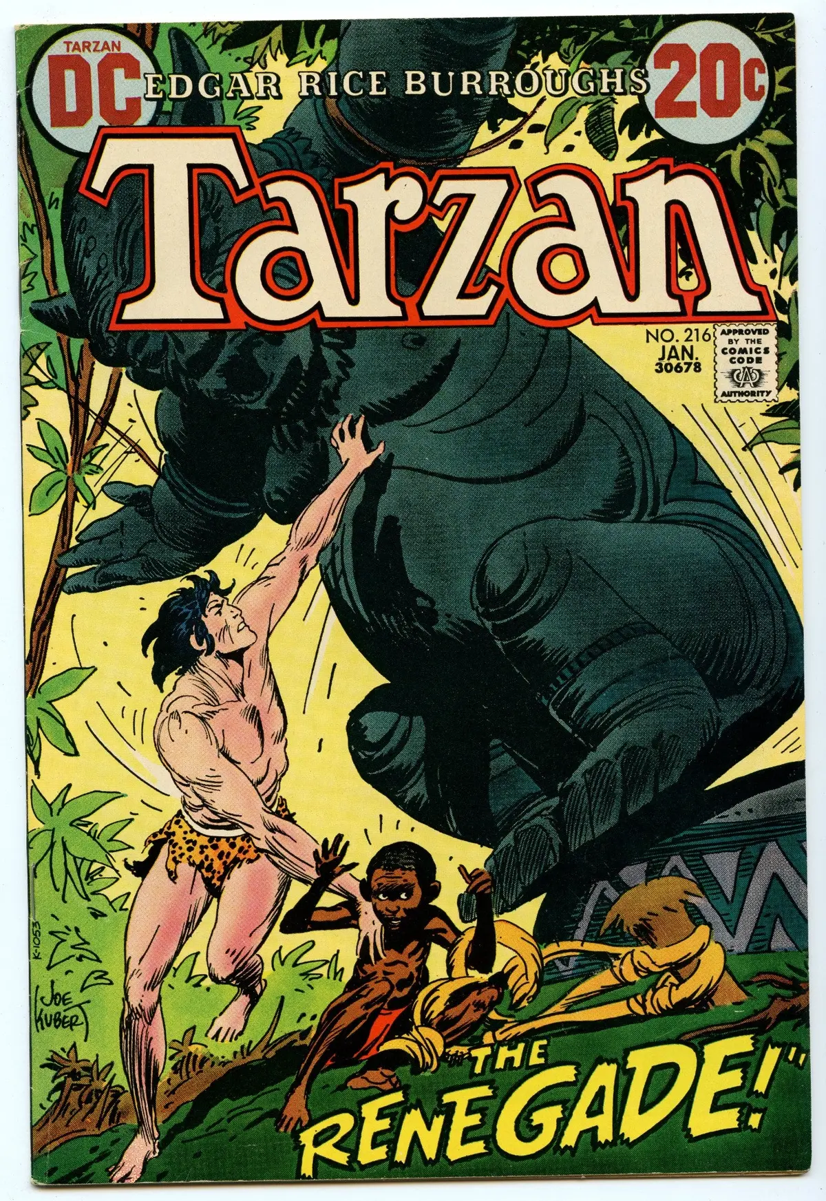 Tarzan 216 (Jan 1973) Vf- (7.5) 1