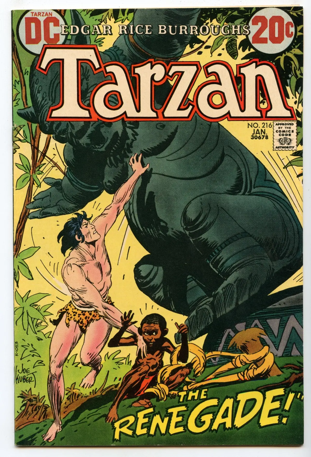 Tarzan 216 (Jan 1973) Vf+ (8.5) 1