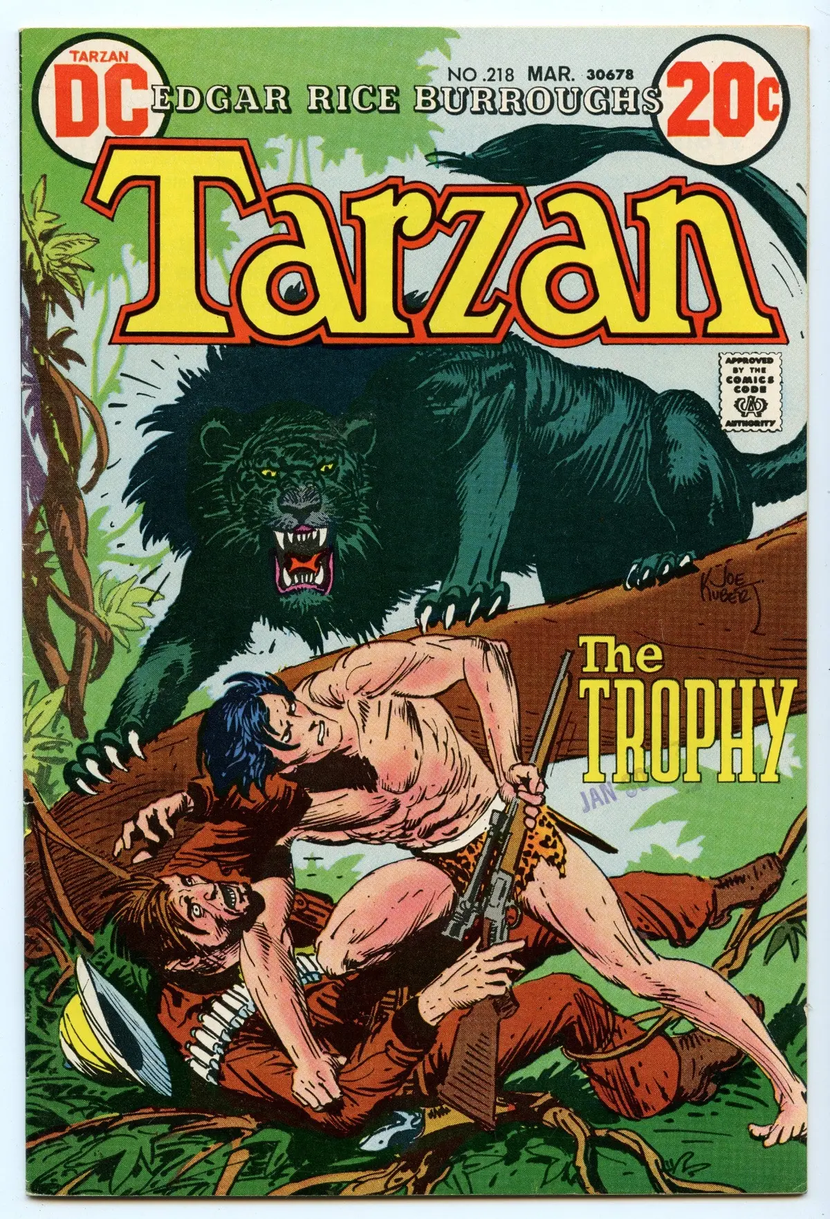 Tarzan 218 (Mar 1973) Fi/Vf (7.0) 1