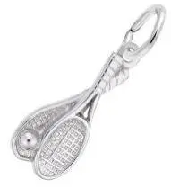 Sterling Silver Tennis Racket Charm 1