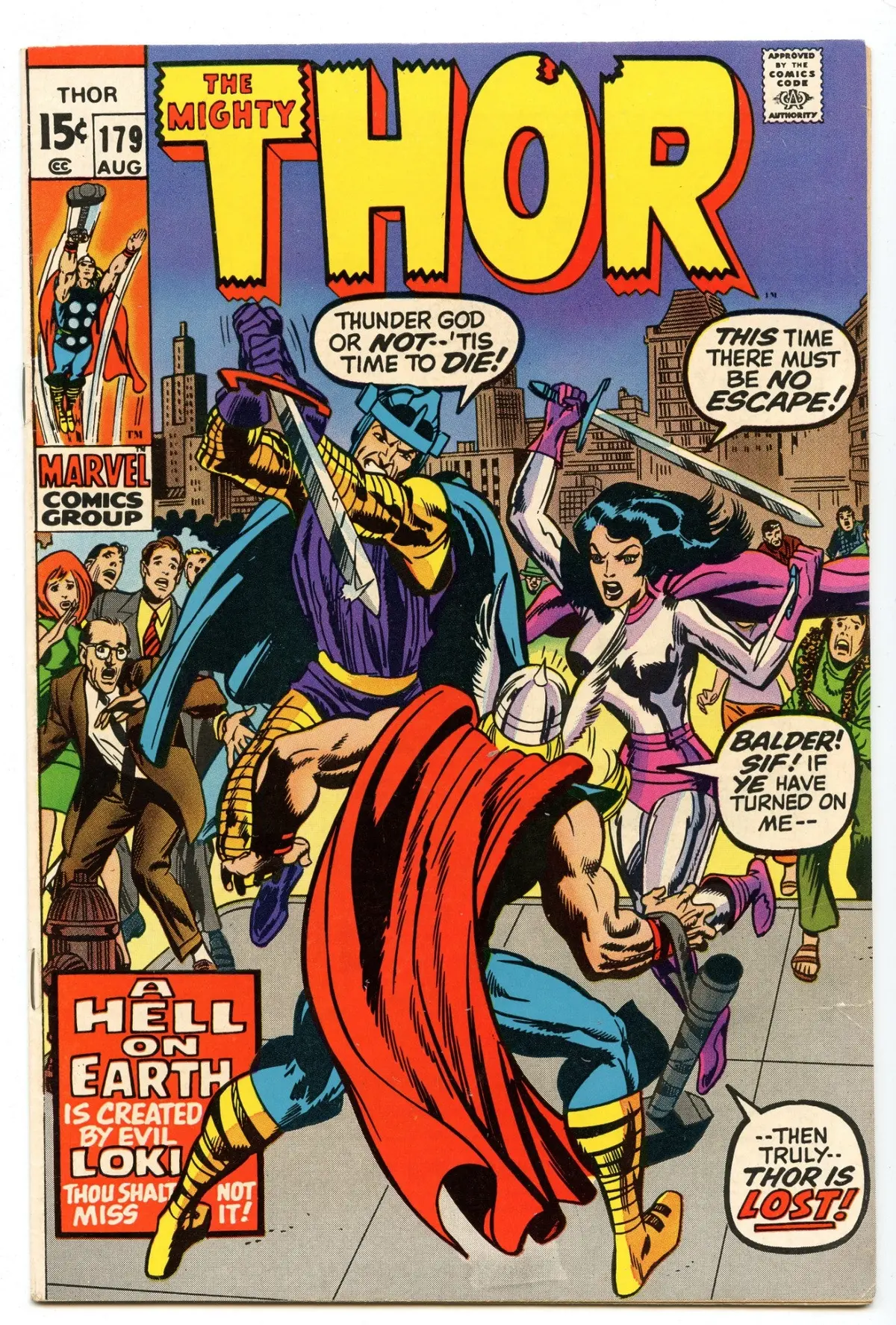 Thor 179 (Aug 1970) Vf+ (8.5) 1