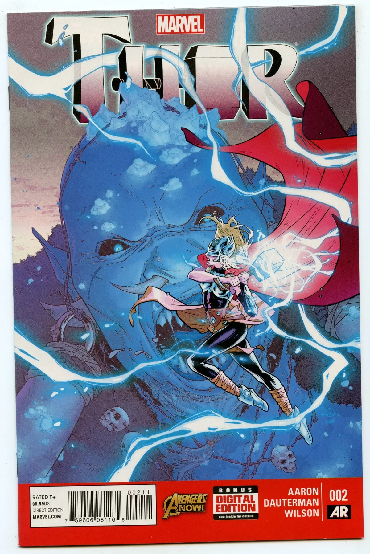 Thor 2 (Jan 2015) Nm- (9.2) - 1St Full Appearance Jane Foster As Thor 1