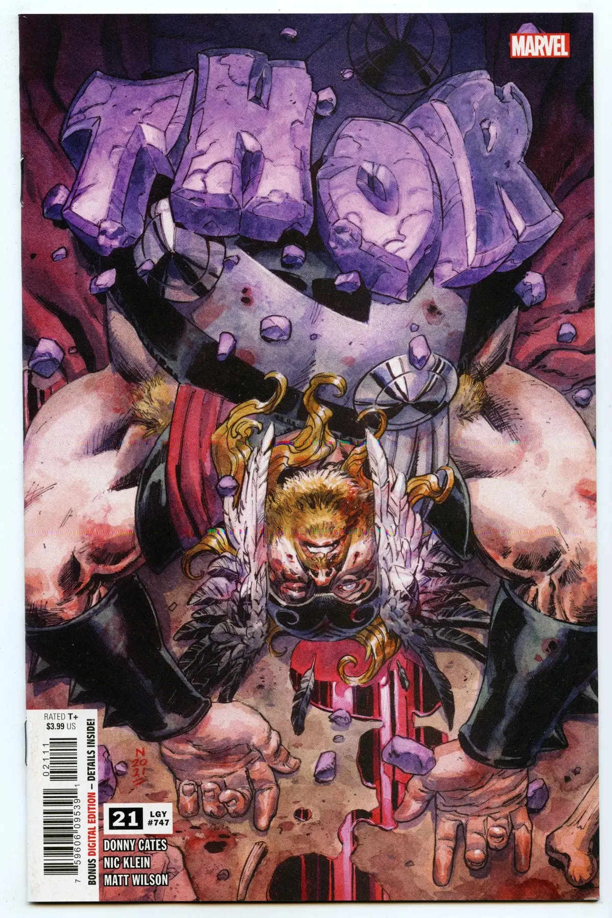 Thor 21 (Mar 2022) Nm- (9.2) - 1St Full Appearance And Origin God Of Hammers 1