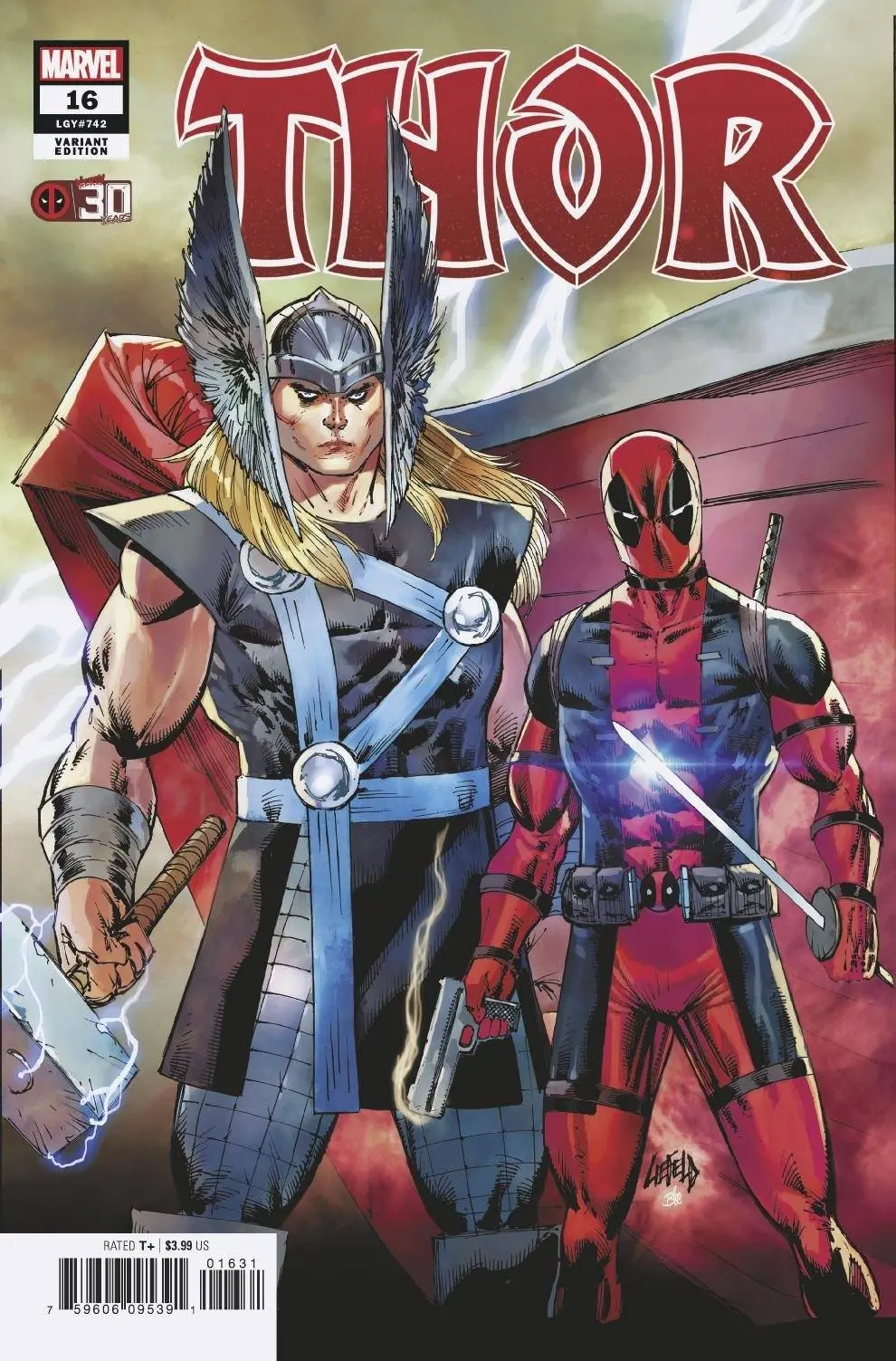 Thor #16 Liefeld Deadpool 30Th Var 1