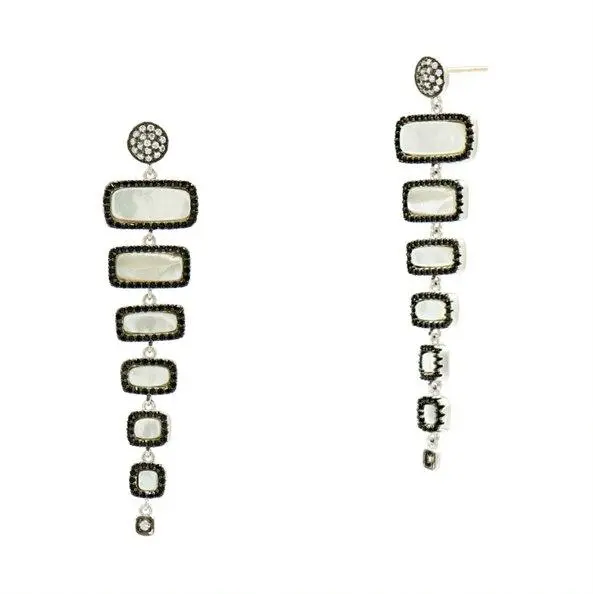 Frieda Rothman Industrial Finish Gradient Drop Earring 1
