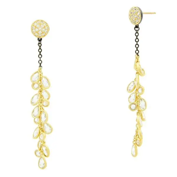 Frieda Rothman Midnight Cluster Drop Earring 1