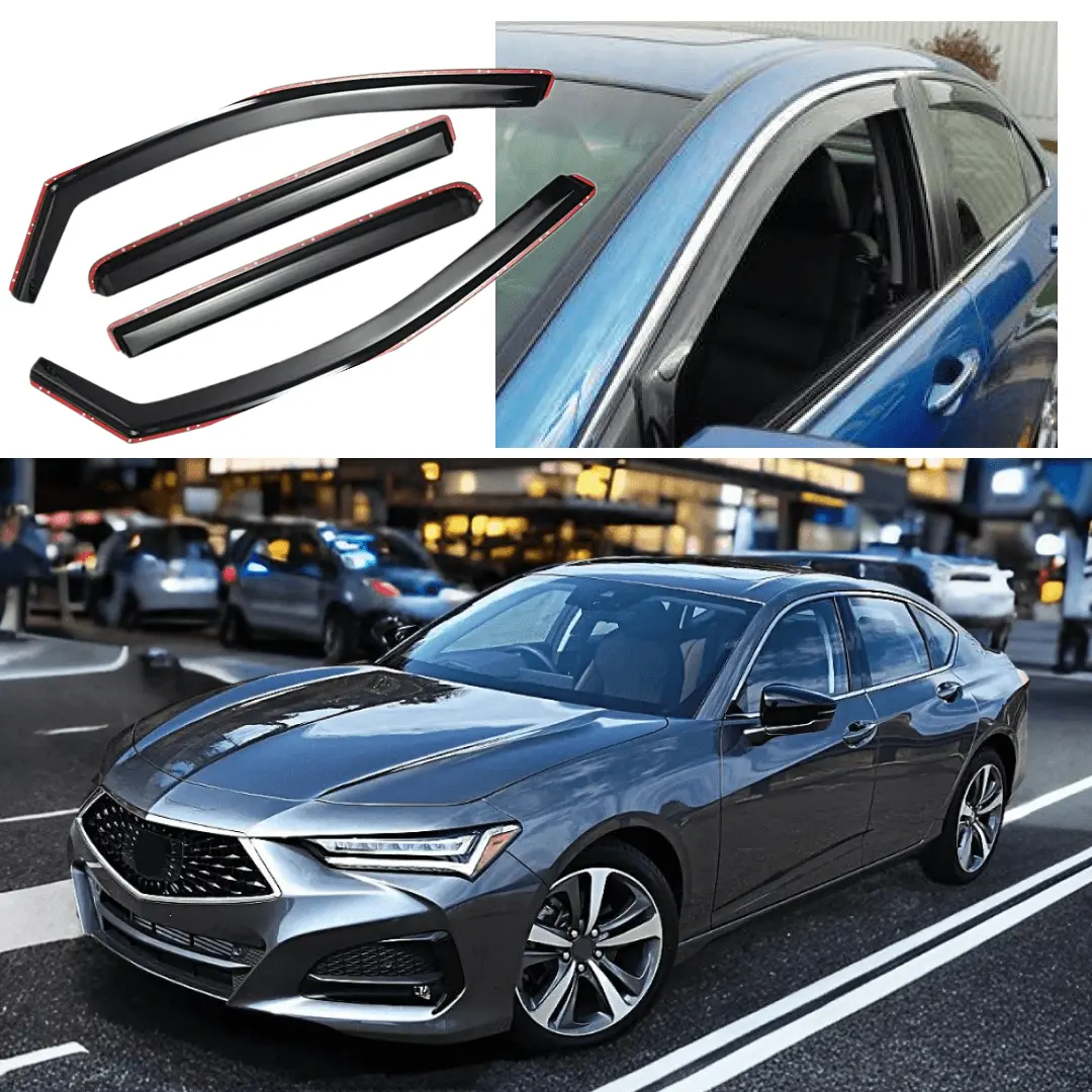 2021+ Acura Tlx - Window Visors Rain Guards Sun Deflectors - In-Channel 1