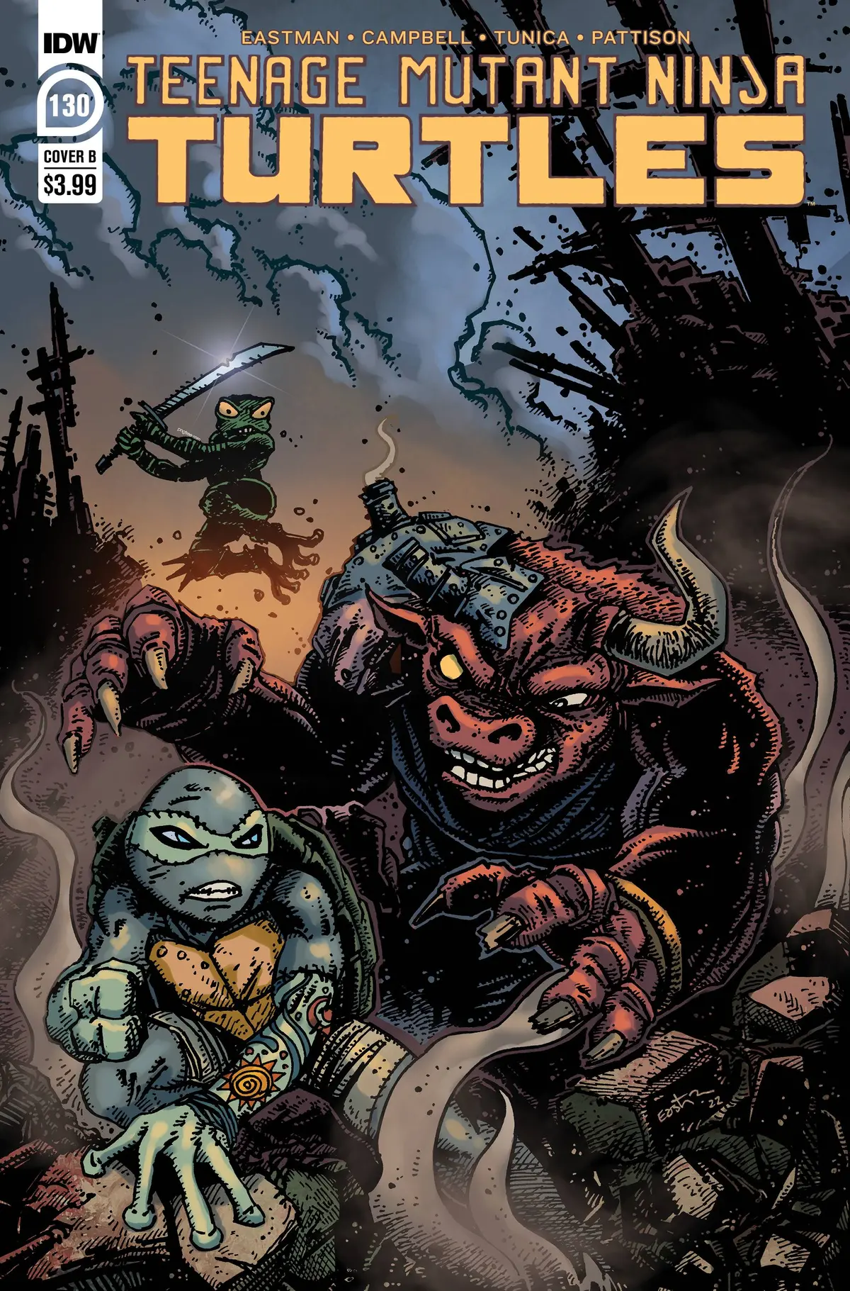 Tmnt Ongoing #130 Cvr B Eastman 1