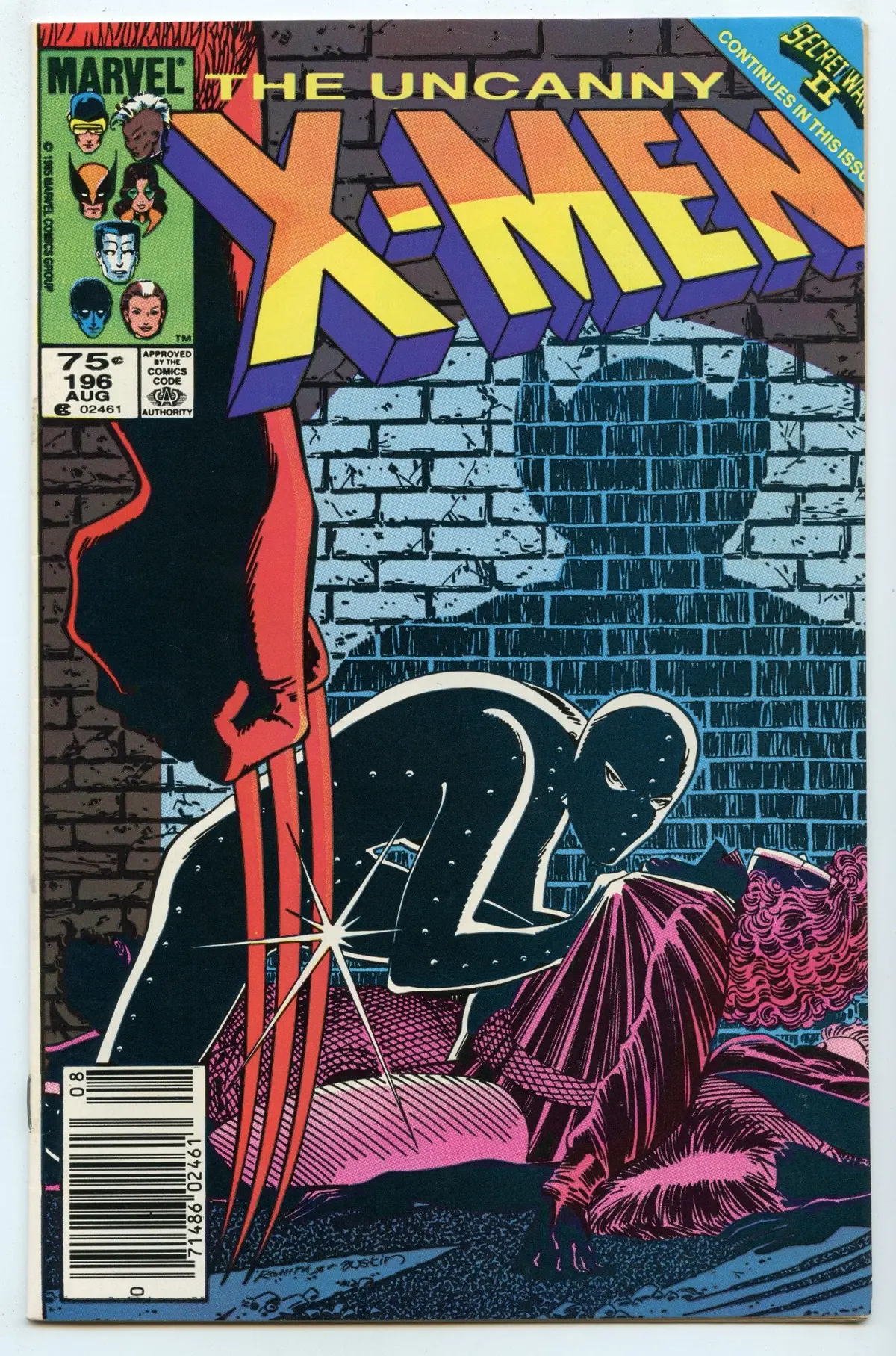 Uncanny X-Men 196 (Aug 1985) Nm- (9.2) - Cdn Price Variant 1