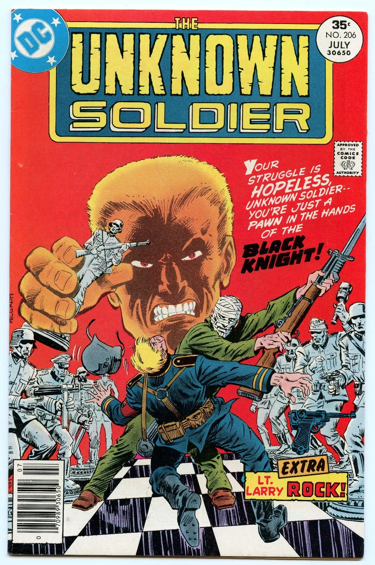 Unknown Soldier 206 (Jul 1977) Vf- (7.5) 1