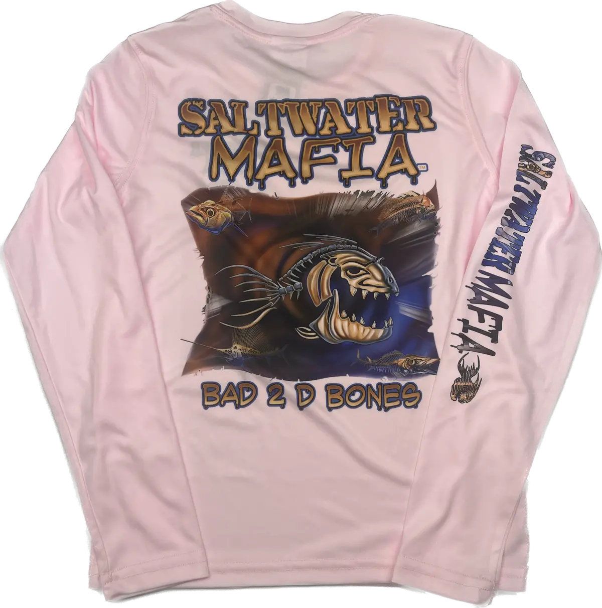 Tacky Jacks "Bad 2 D Bones" Youth Long Sleeve Performance Shirt 1