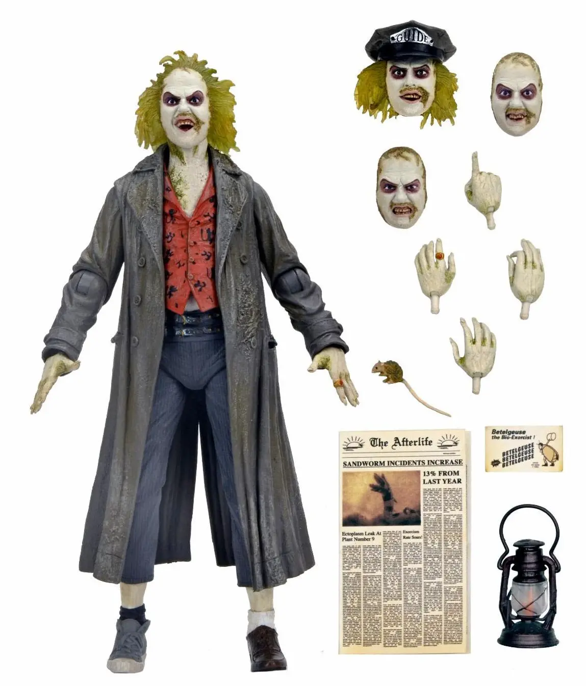 Beetlejuice (1988) - 7" Scale Action Figure - Ultimate Beetlejuice: Tour Guide “The Bio-Exorcist” 1