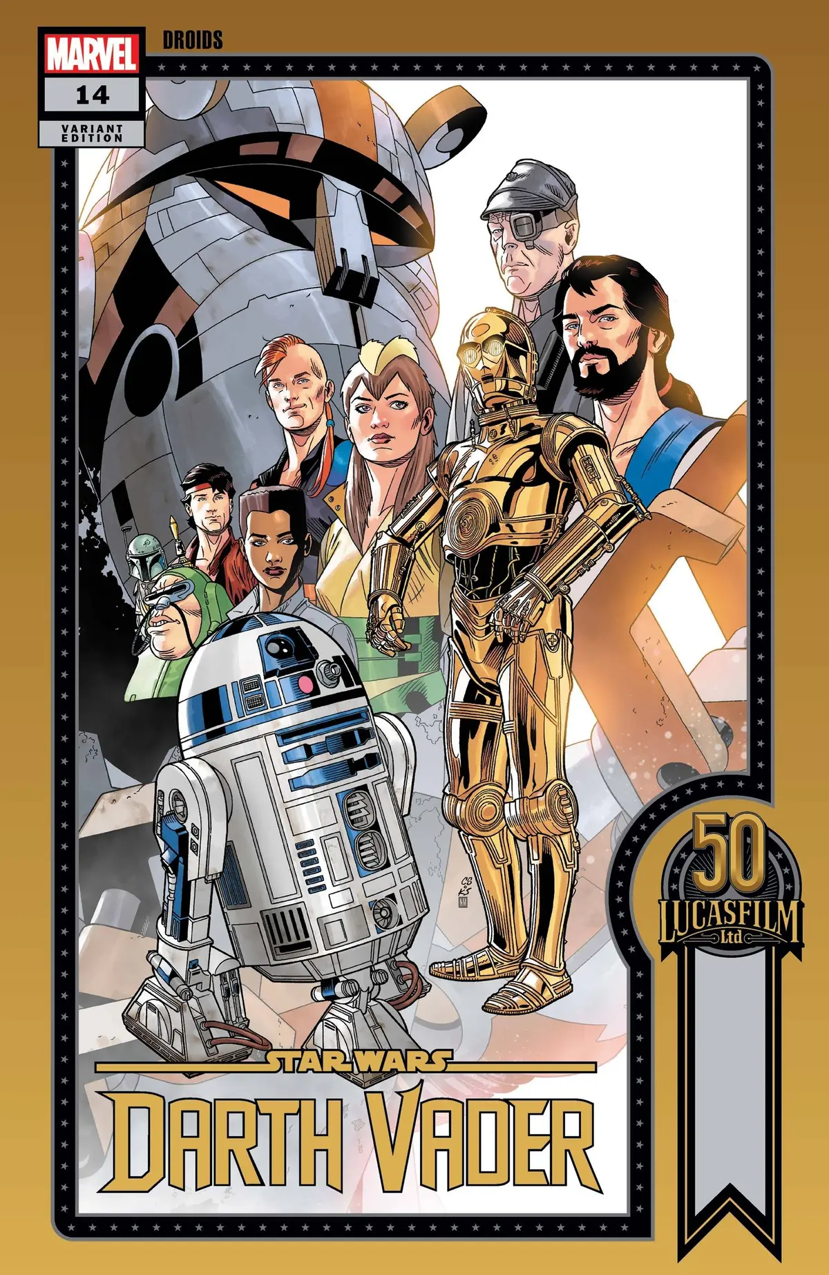 Star Wars Darth Vader #14 Sprouse Lucasfilm 50Th Var Wobh 1