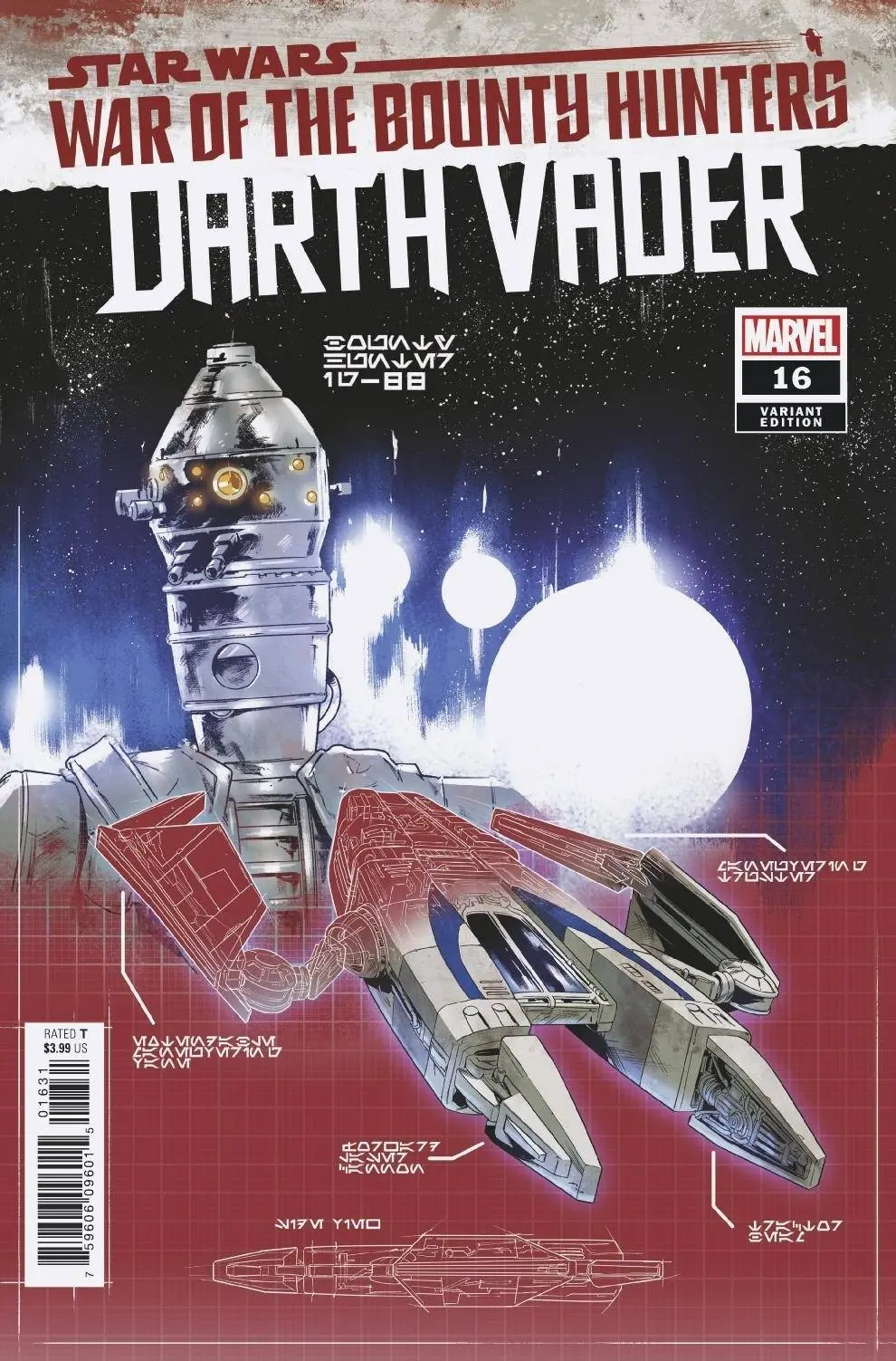 Star Wars Darth Vader #16 Villanelli Blueprint Var Wobh 1