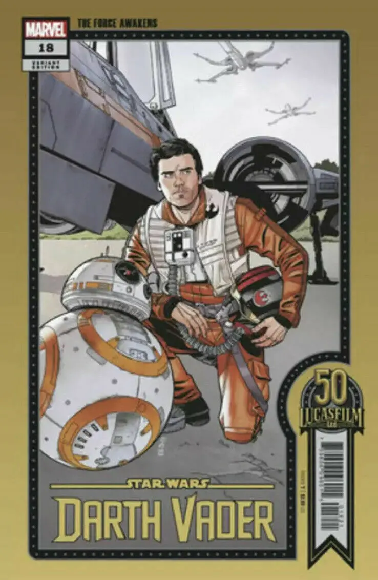 Star Wars Darth Vader #18 Sprouse Lucasfilm 50Th Var Wobh 1