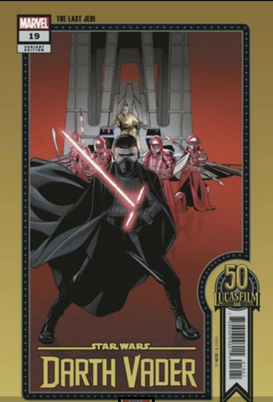 Star Wars Darth Vader #19 Sprouse Lucasfilm 50Th Var 1
