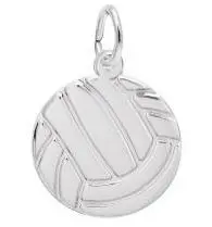Sterling Silver Volleyball Charm 1
