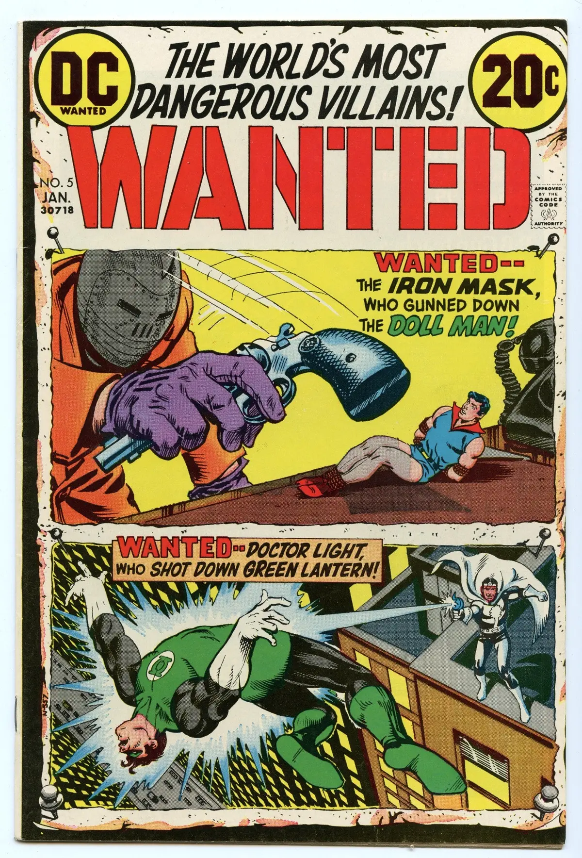 Wanted: The World's Most Dangerous Villains 5 (Jan 1973) Vf/Nm (9.0) 1