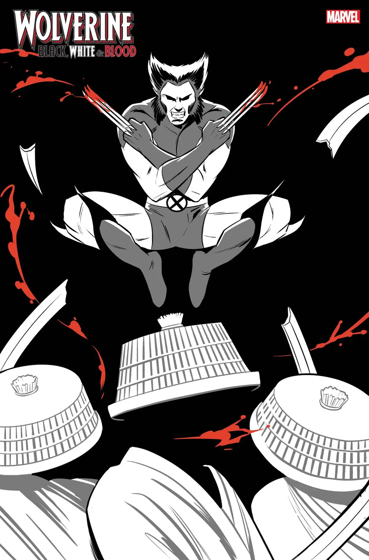 Wolverine Black White Blood #2 (Of 4) Bustos Var 1