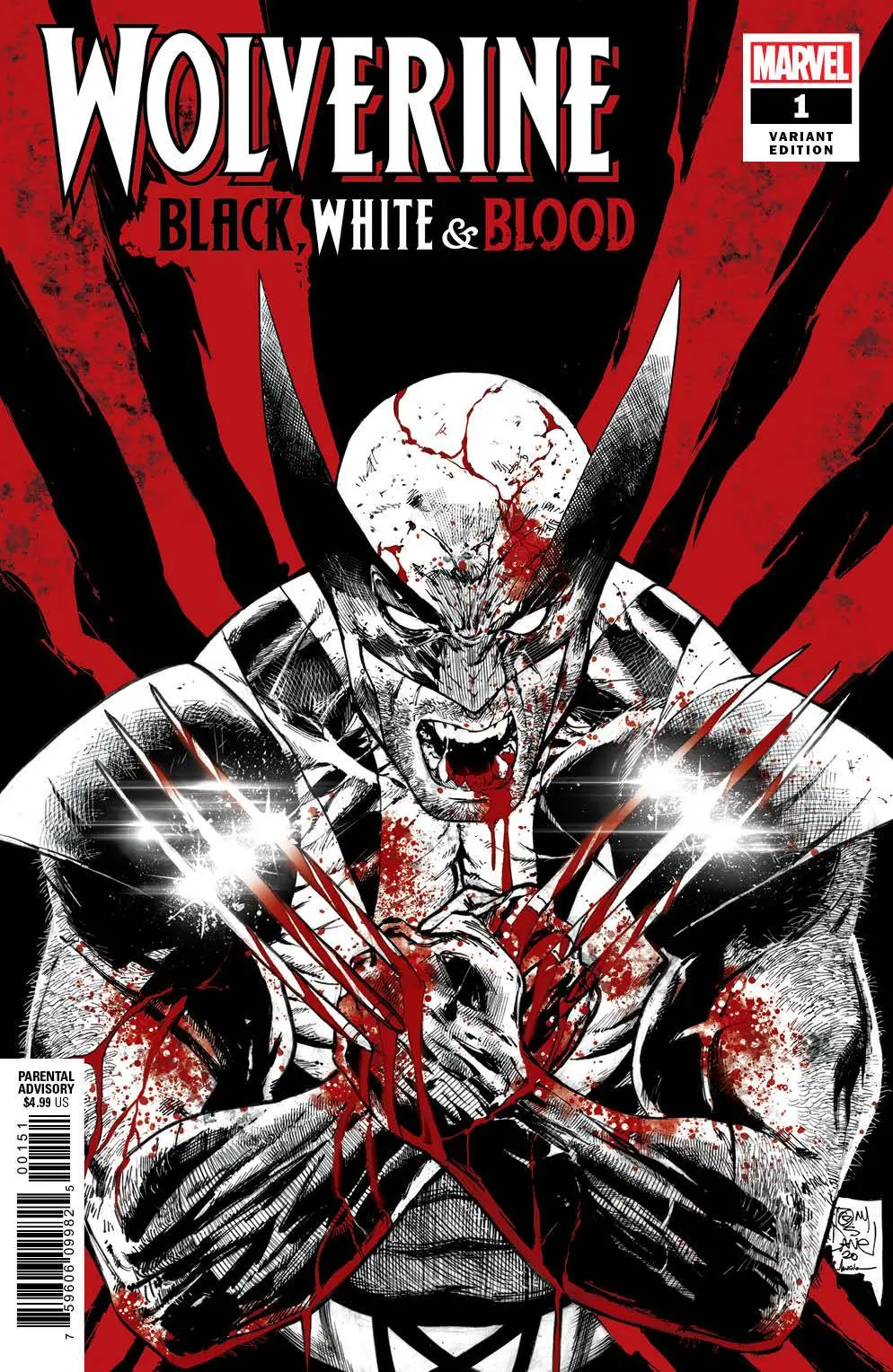 Wolverine Black White Blood #1 (Of 4) Daniel Var 1