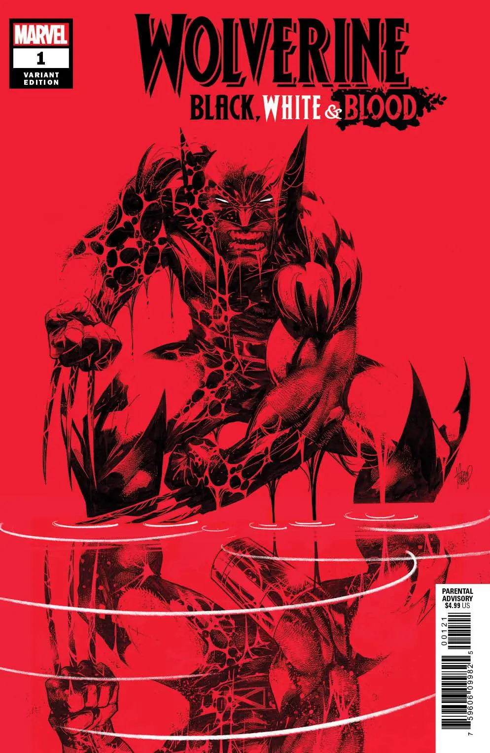Wolverine Black White Blood #1 (Of 4) Kubert Var 1