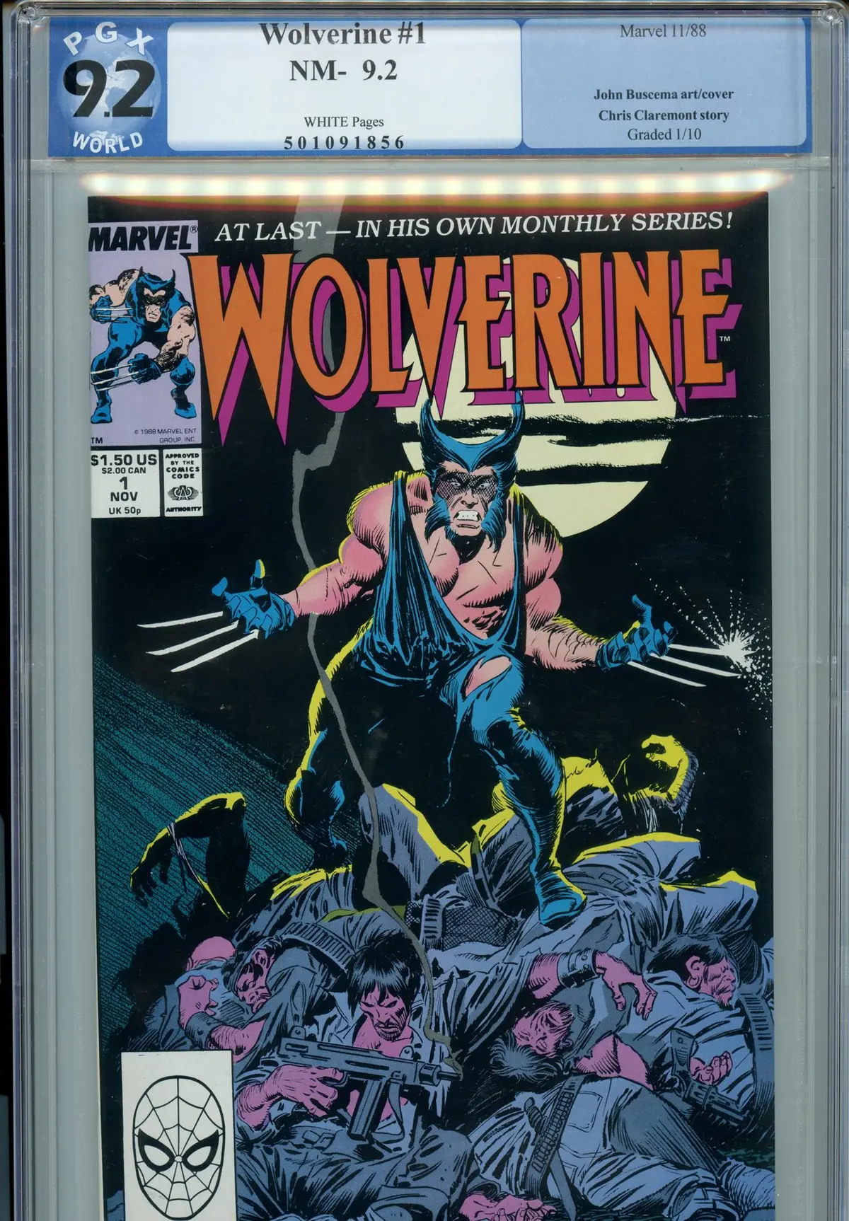 Wolverine 1 (Nov 1988) Pgx (9.2) 1