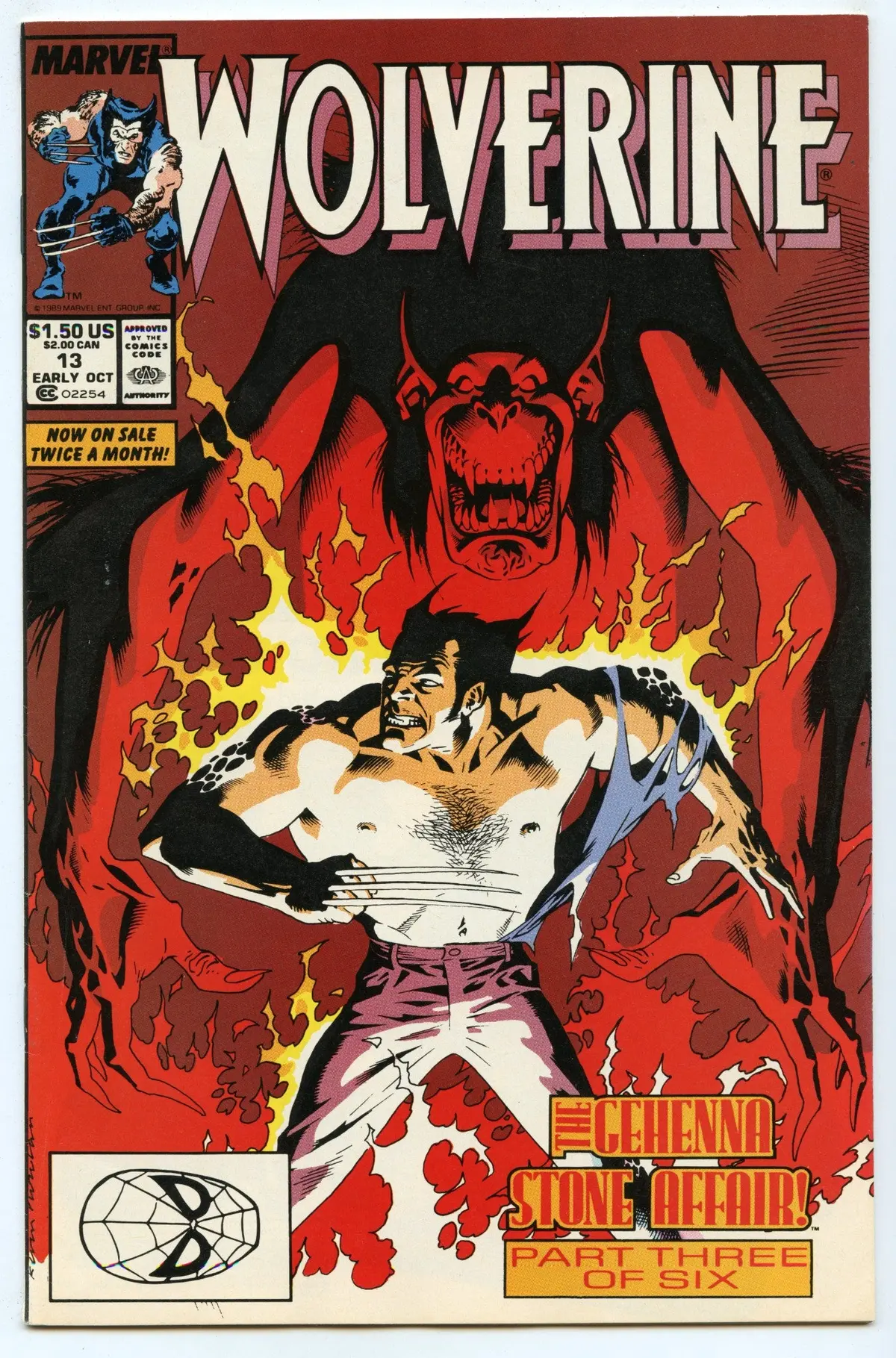 Wolverine 13 (Oct 1989) Nm- (9.2) 1