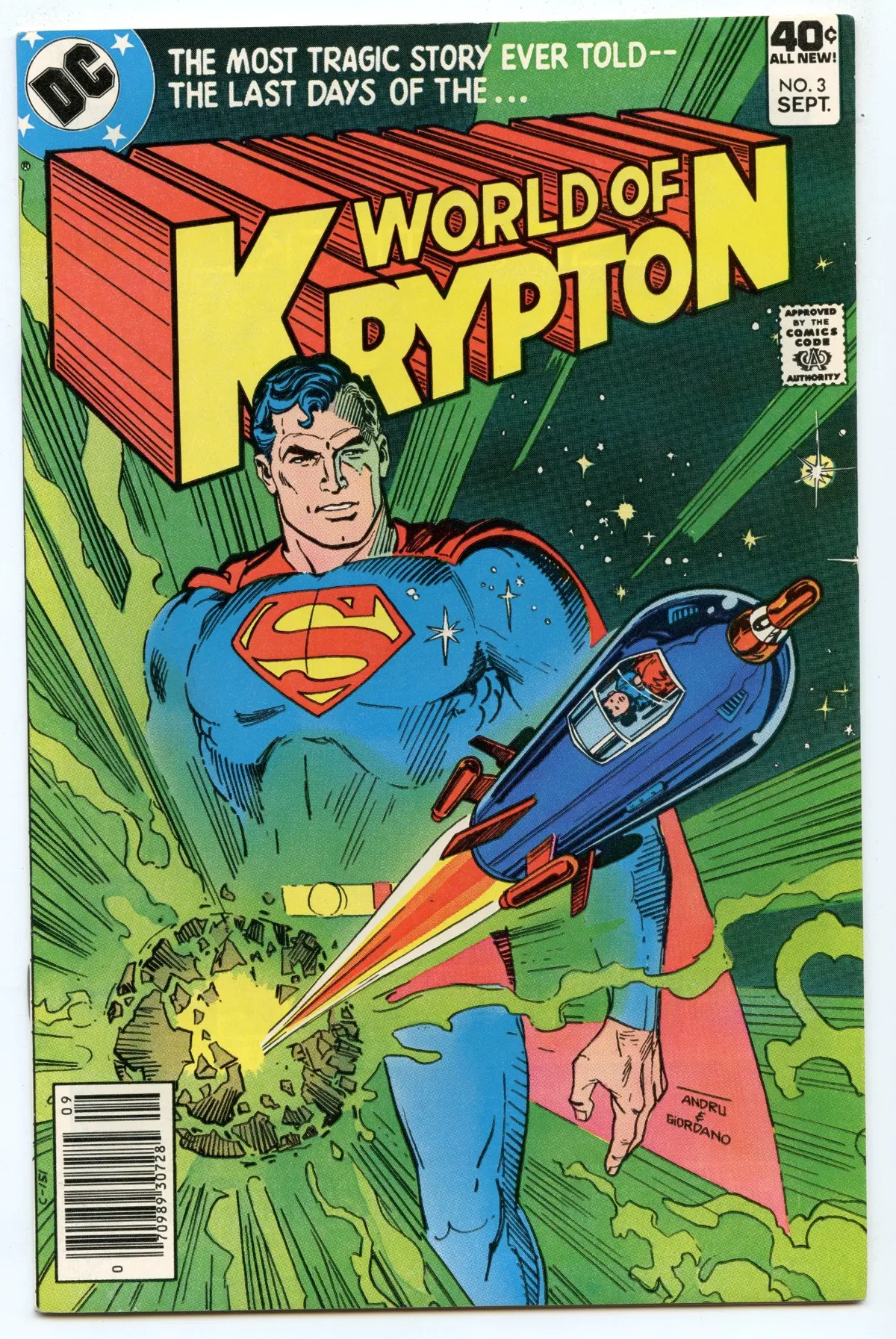 World Of Krypton 3 (Sep 1979) Vf/Nm (9.0) 1
