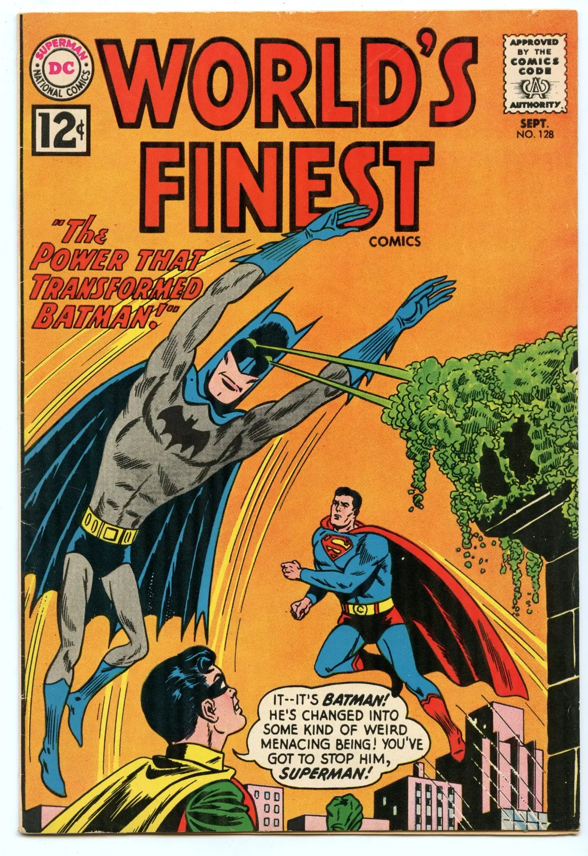 World's Finest 128 (Sep 1962) Vf- (7.5) 1