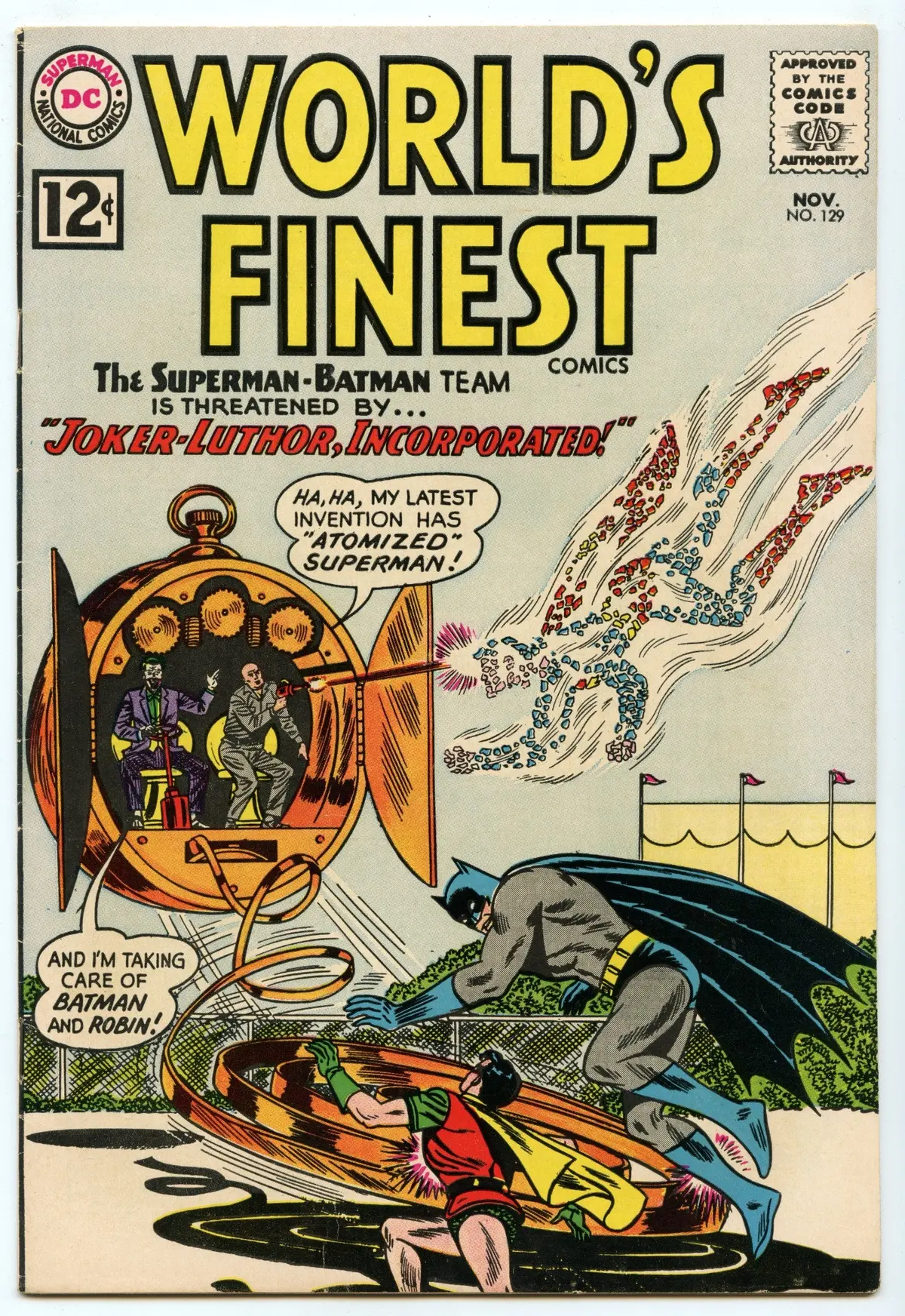 World's Finest 129 (Nov 1962) Vf- (7.5) 1