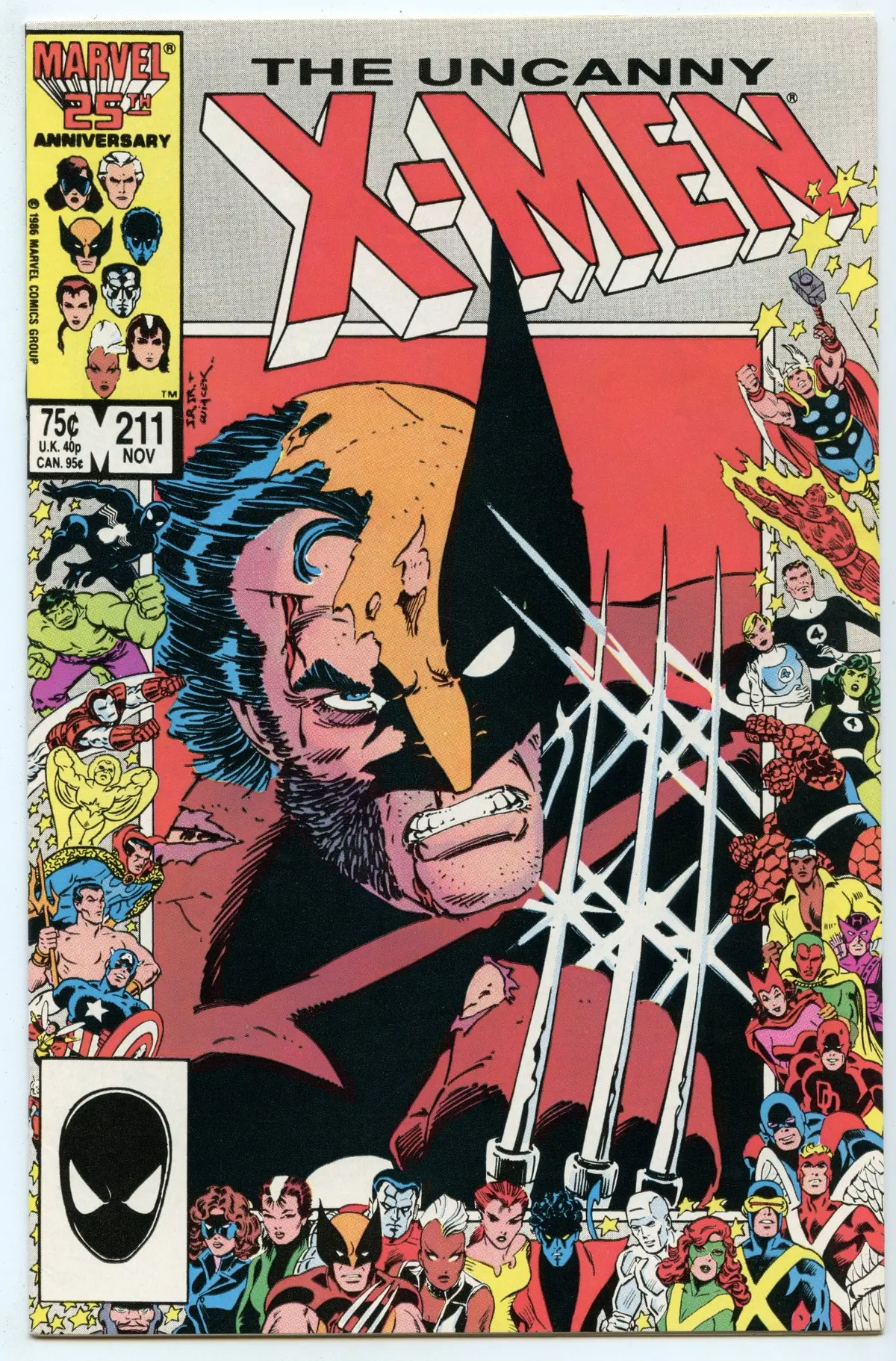 Uncanny X-Men 211 (Nov 1986) Nm- (9.2) 1